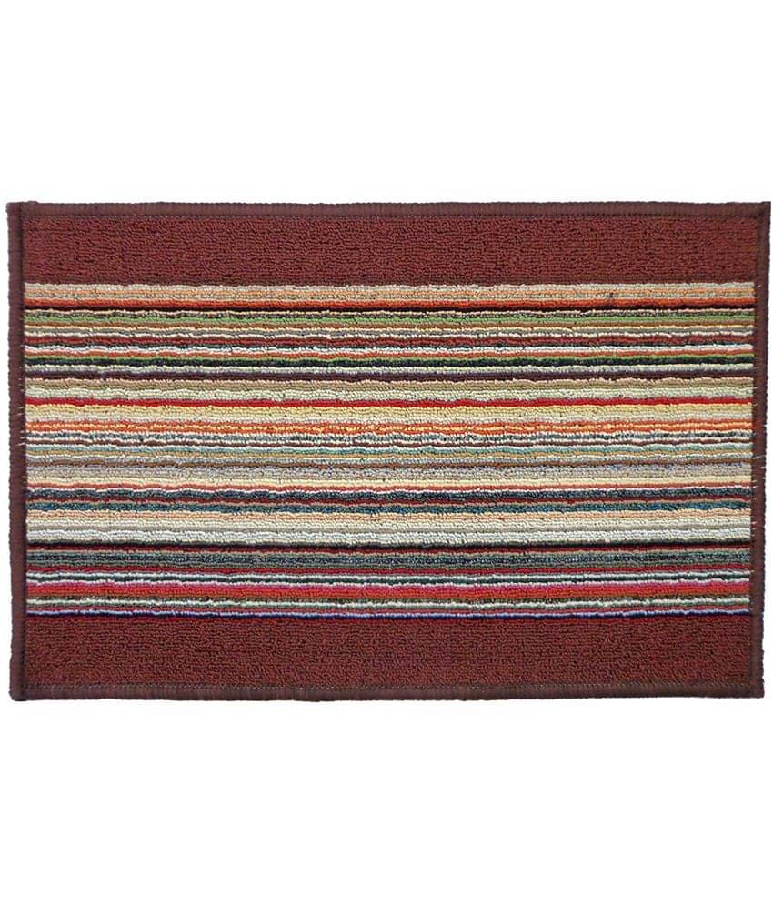     			Status Maroon Single Door Mat - ( 40 X 60 )