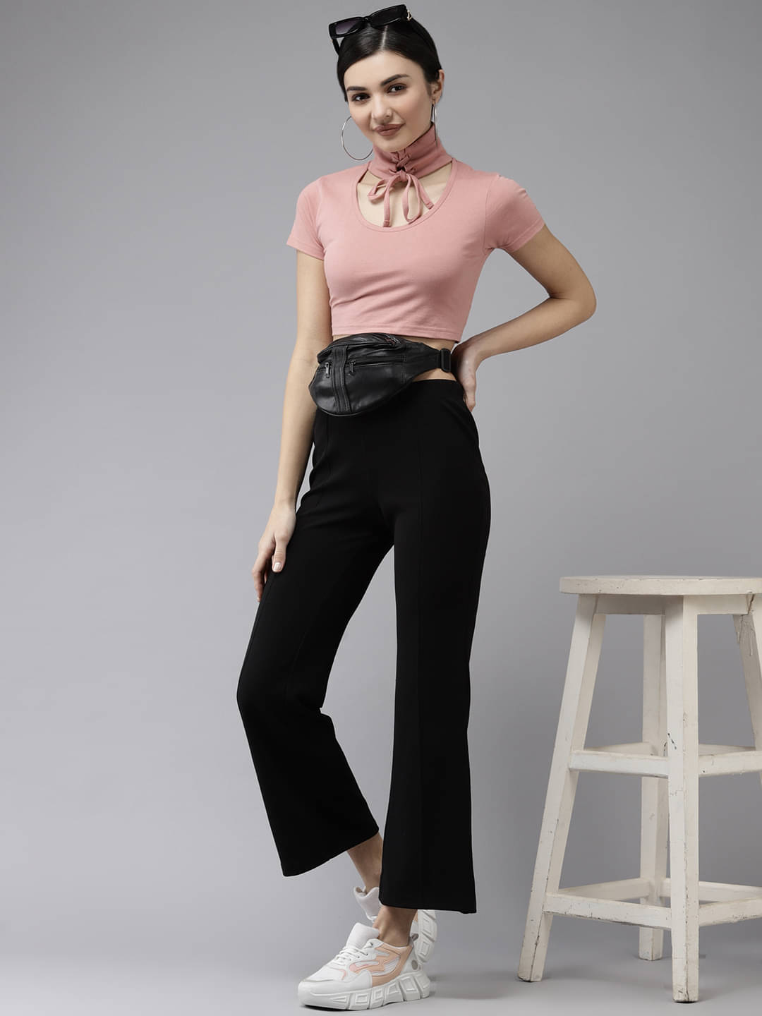     			The Dry State Women's Cotton Crop Top ( Rose Gold )