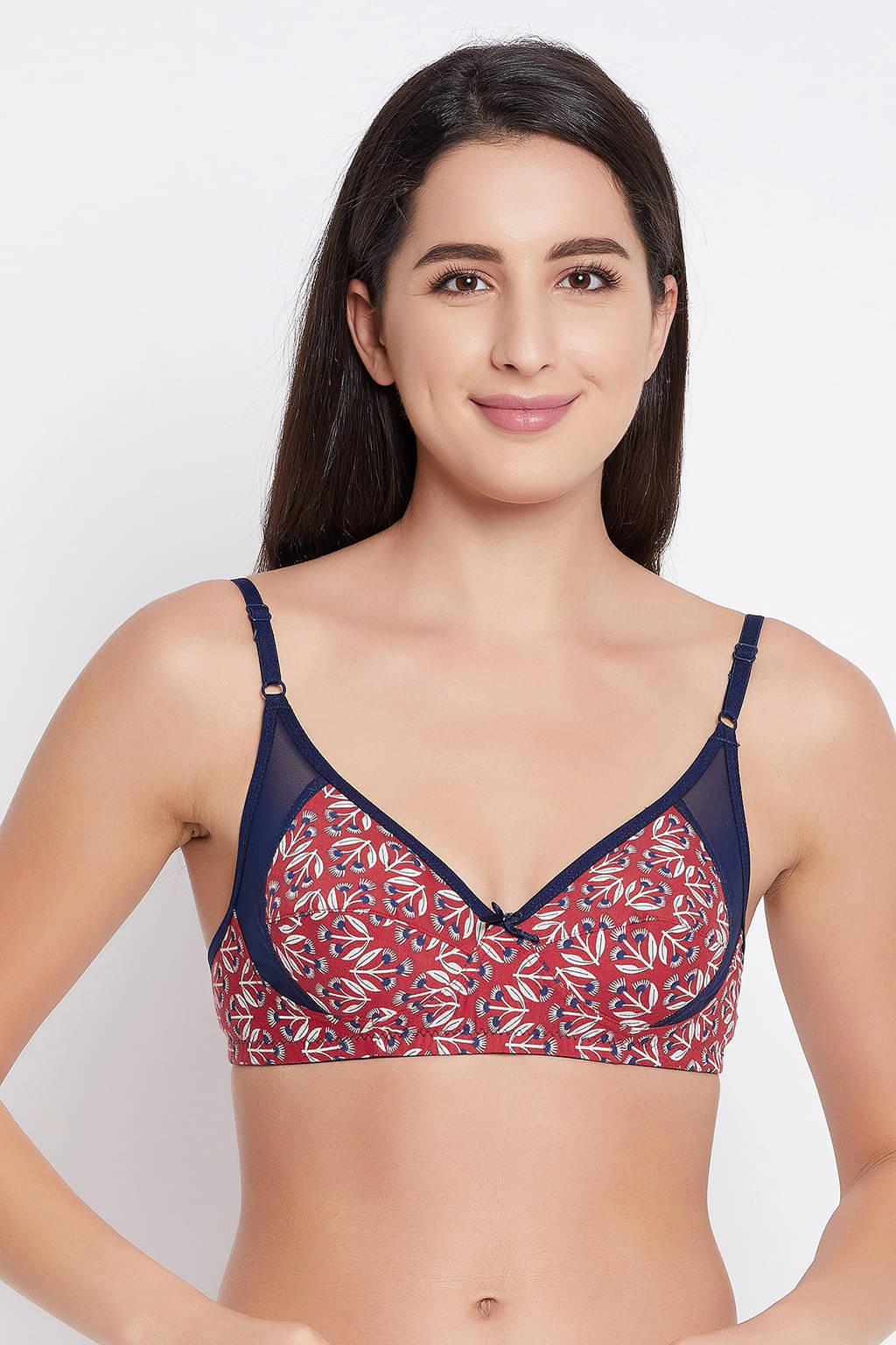 Clovia Cotton Blend Non Padded Women's T-Shirt Bra ( Red ) Clovia Cotton Blend Non Padded Women's T-Shirt Bra ( Red )