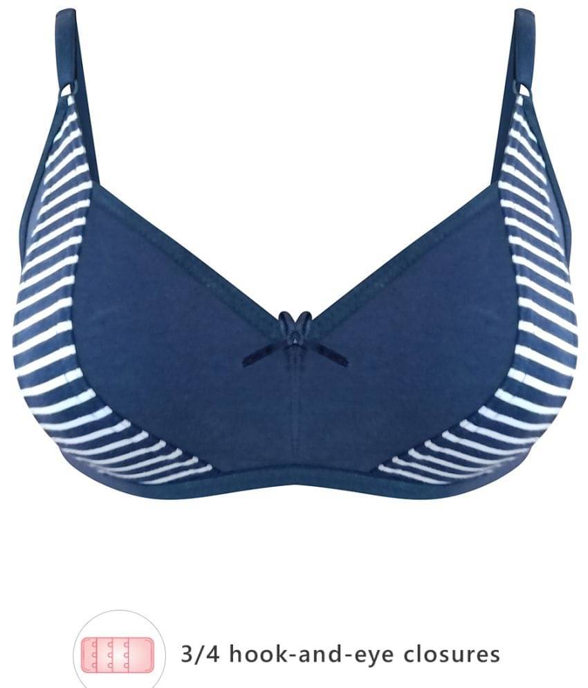 Clovia Cotton Blend Lightly Padded Women's Everyday Bra ( Blue ) Clovia Cotton Blend Lightly Padded Women's Everyday Bra ( Blue )