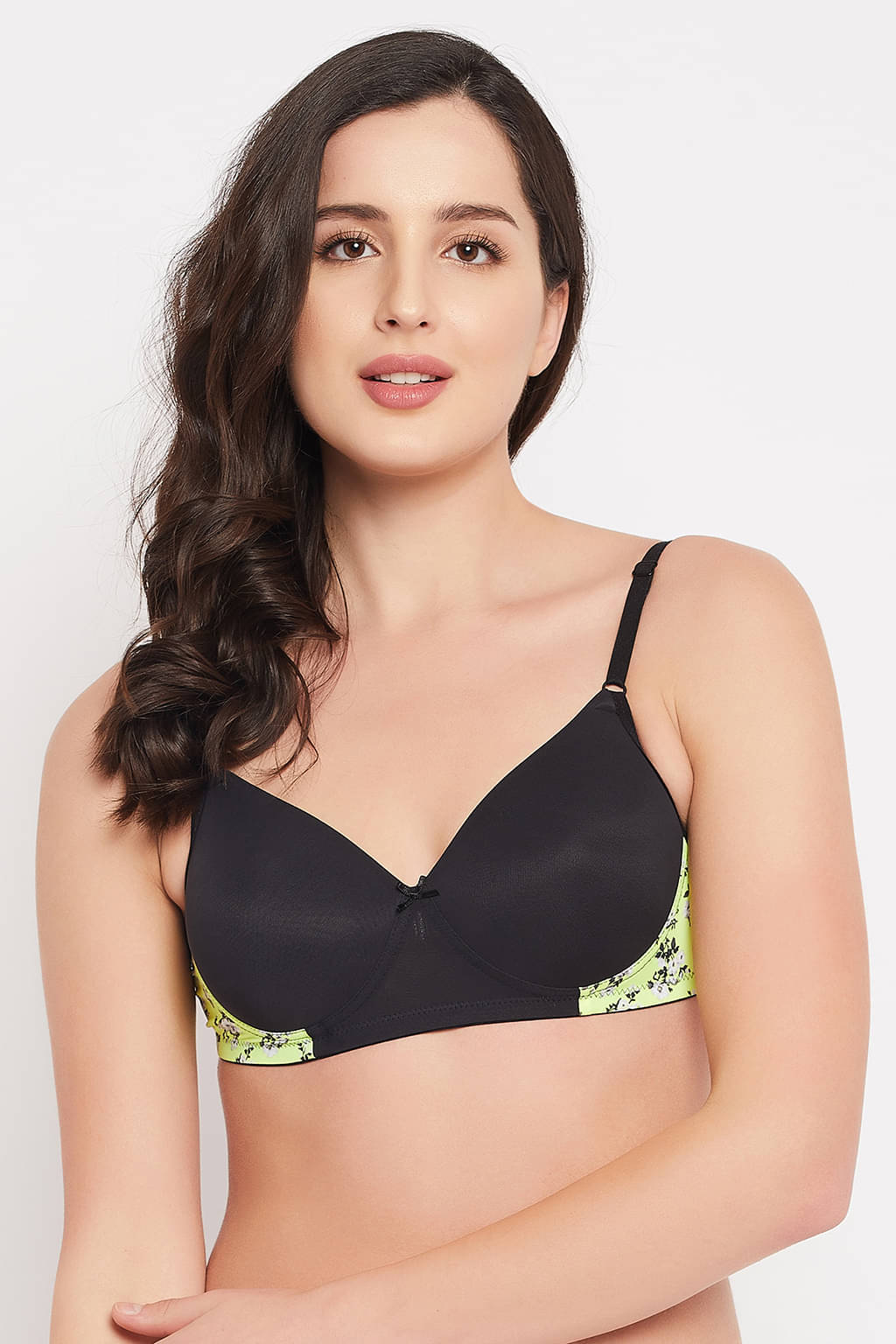 Clovia Nylon Lightly Padded Women's T-Shirt Bra ( Black ) Clovia Nylon Lightly Padded Women's T-Shirt Bra ( Black )