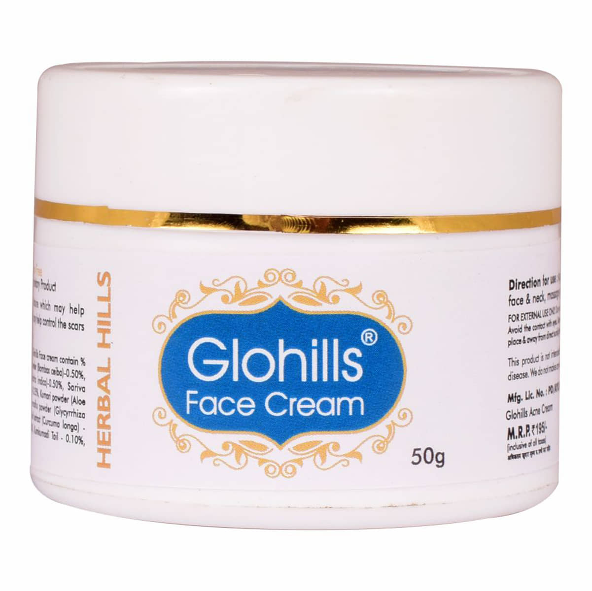 Herbal Hills Glohills Face Acne Cream Paste 50 Gm Pack of 1