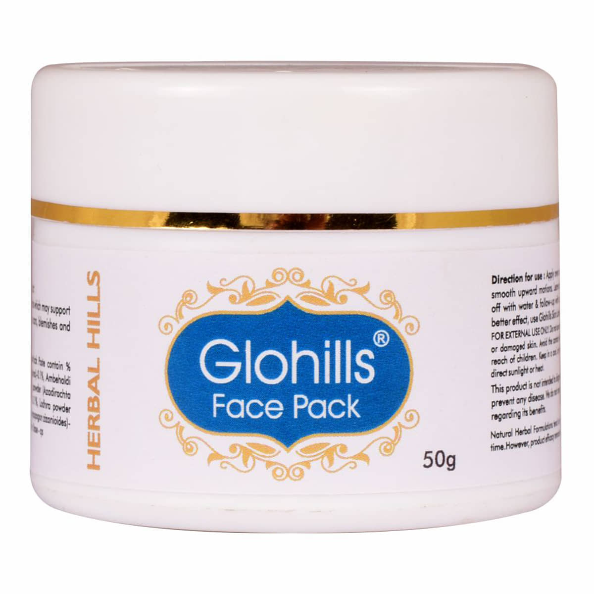 Herbal Hills Glohills Face Pack Paste 50 Gm Pack of 1