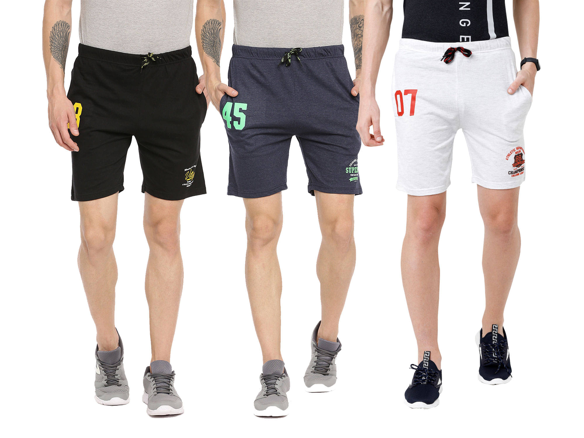     			Ardeur - Cotton Blend Multicolor Men's Shorts ( Pack of 3 )