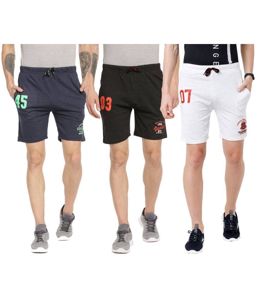     			Ardeur - Cotton Blend Multicolor Men's Shorts ( Pack of 3 )