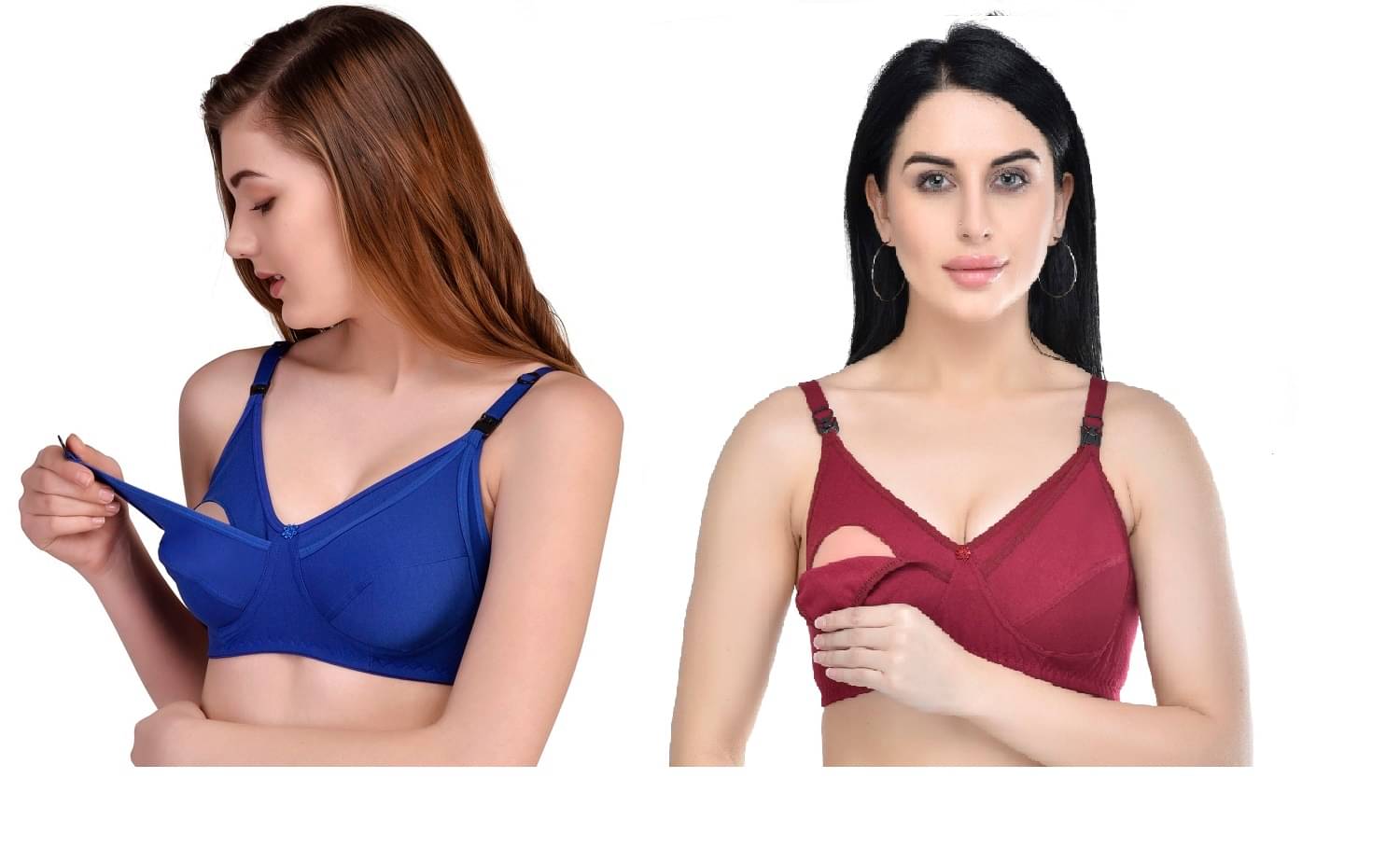     			Desiprime Pack of 2 Cotton Blend Non Padded Women's Everyday Bra ( Multicolor )