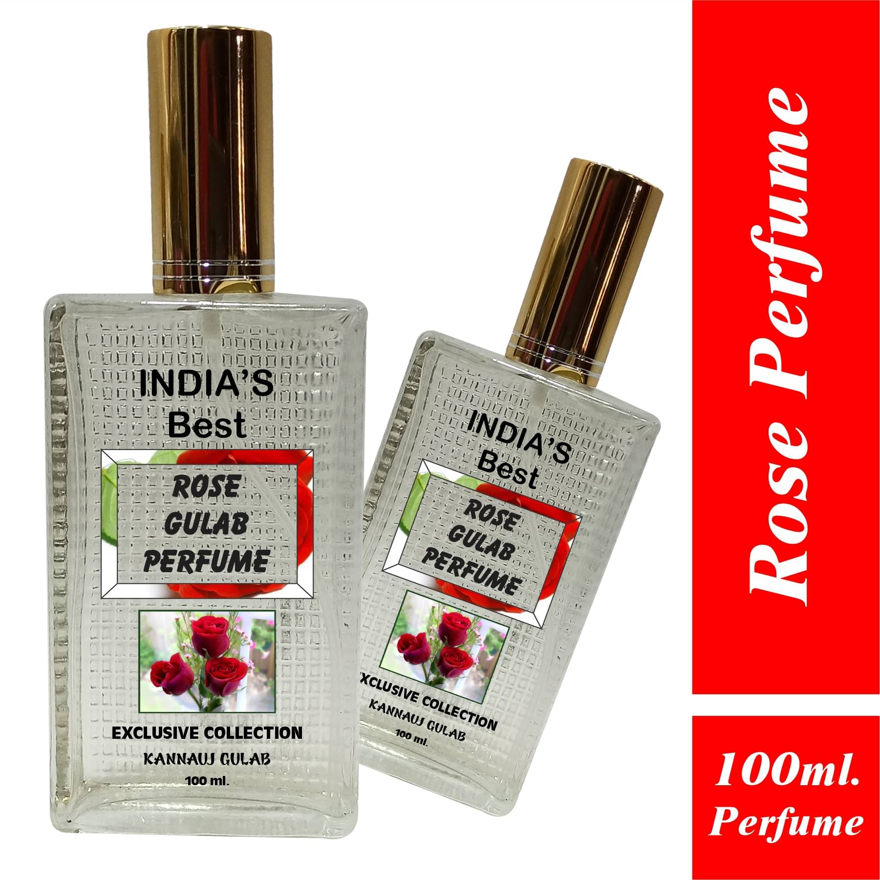 Indra Sugandh Gulab Perfume Spray 100 ml. Pure Rose Spray Perfume For Men And Women 24 Hours Long Lasting Fragrance Indra Sugandh Gulab Perfume Spray 100 ml. Pure Rose Spray Perfume For Men And Women 24 Hours Long Lasting Fragrance