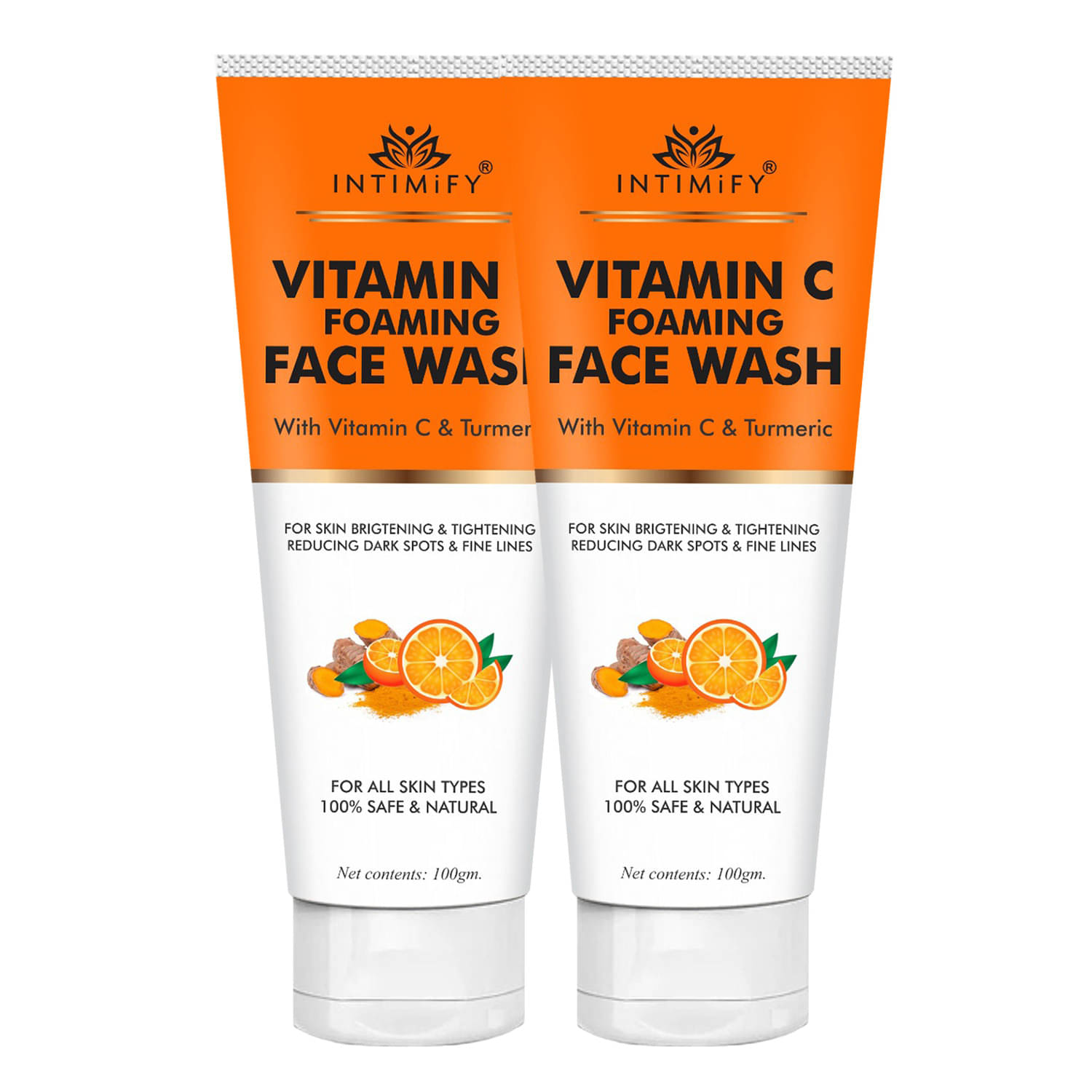 Intimify Vitamin C Face Wash, Oil Control, Acne & Pimple Face Wash For All, 100 gms pack of 2 Intimify Vitamin C Face Wash, Oil Control, Acne & Pimple Face Wash For All, 100 gms pack of 2
