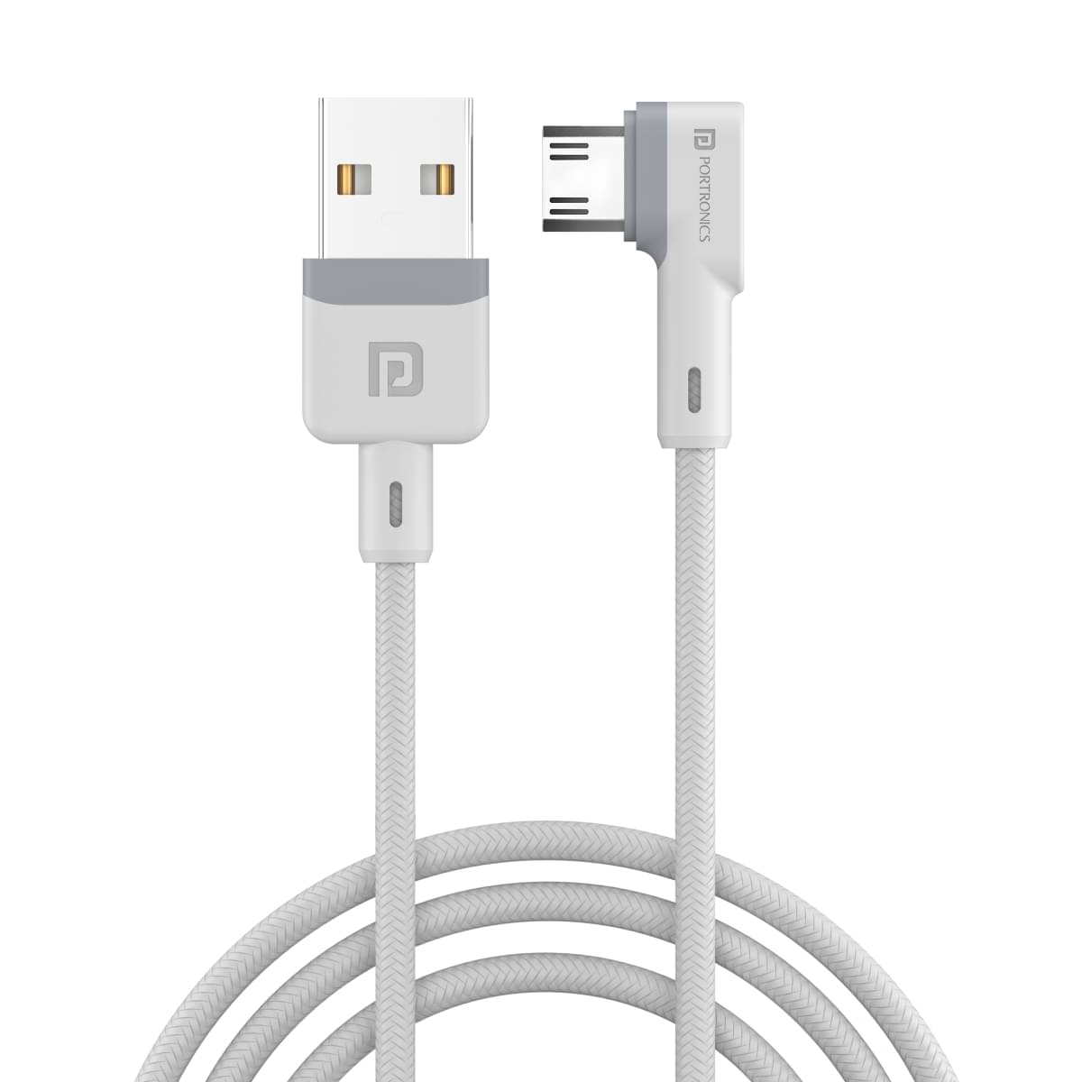     			Portronics Konnect L Micro Cable:1.2 M Micro USB Cable ,White (POR 1454)