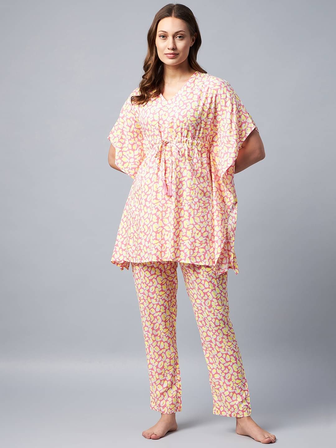 StyleStone Rayon Yellow Women's Nightwear Nightsuit Sets ( Pack of 1 ) StyleStone Rayon Yellow Women's Nightwear Nightsuit Sets ( Pack of 1 )