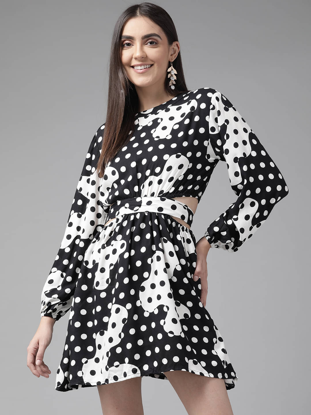 The Dry State Women Rayon Printed A-line Dress ( Multicolor ) The Dry State Women Rayon Printed A-line Dress ( Multicolor )
