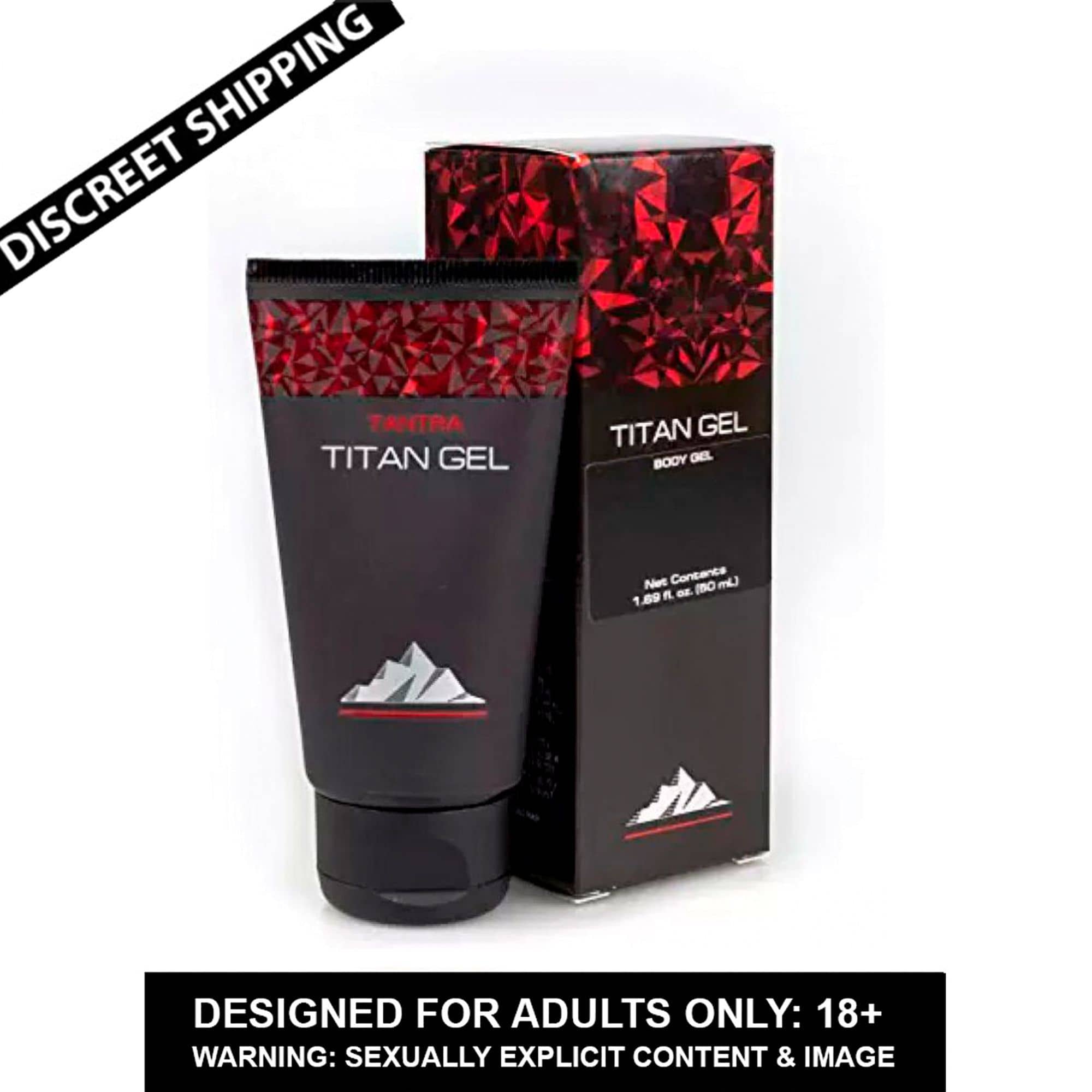 Titan Red Penis Gel + Peach  Flavor Herbal Sex Lubricant