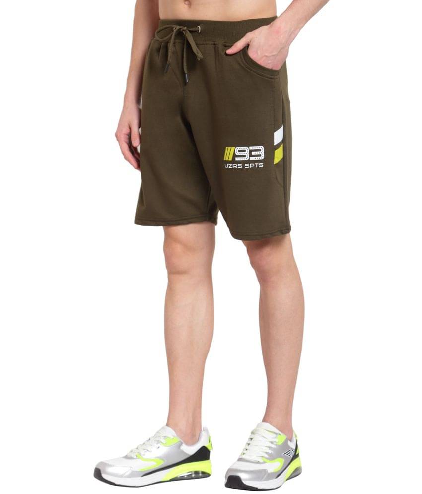 Uzarus - 100% Cotton Green Men's Shorts ( Pack of 1 ) Uzarus - 100% Cotton Green Men's Shorts ( Pack of 1 )