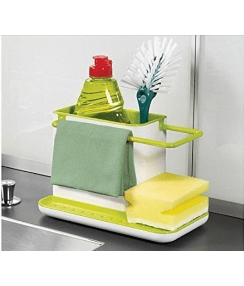 VARKAUS - Plastic Green Storage Racks ( Pack of 1 ) VARKAUS - Plastic Green Storage Racks ( Pack of 1 )