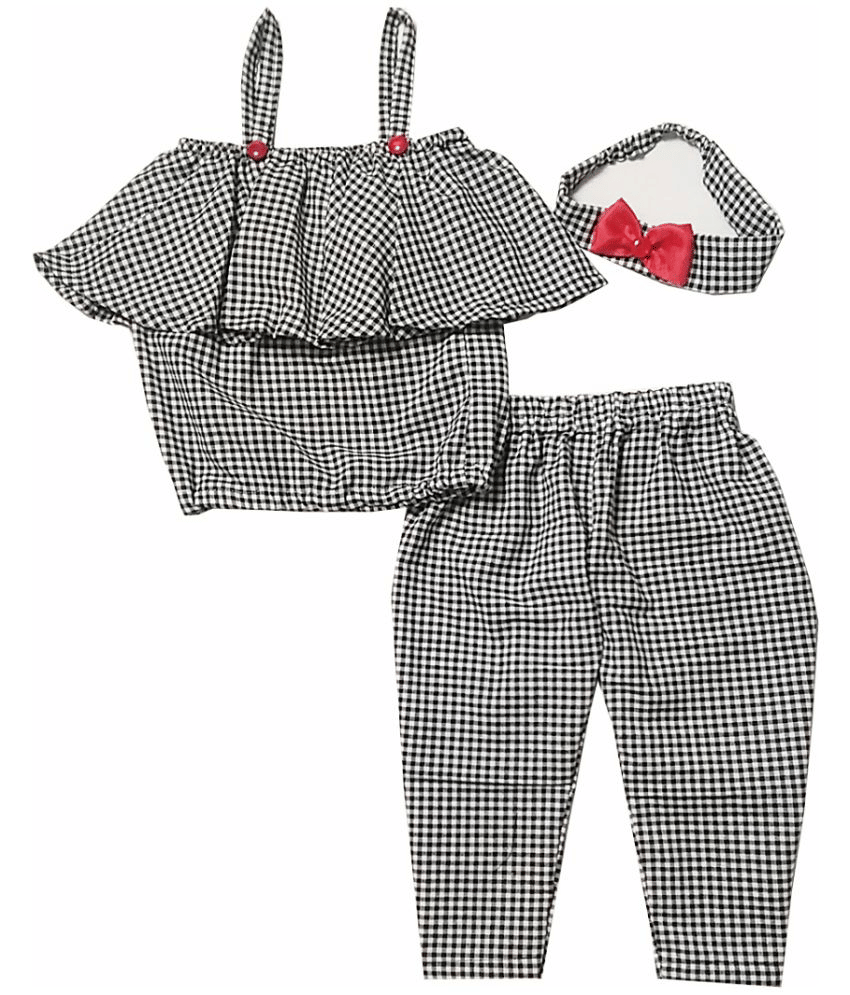 harshvardhanmart.com Pack of 3 Baby Girls 100% Cotton Shirt & Trouser ( Black & White ) harshvardhanmart.com Pack of 3 Baby Girls 100% Cotton Shirt & Trouser ( Black & White )