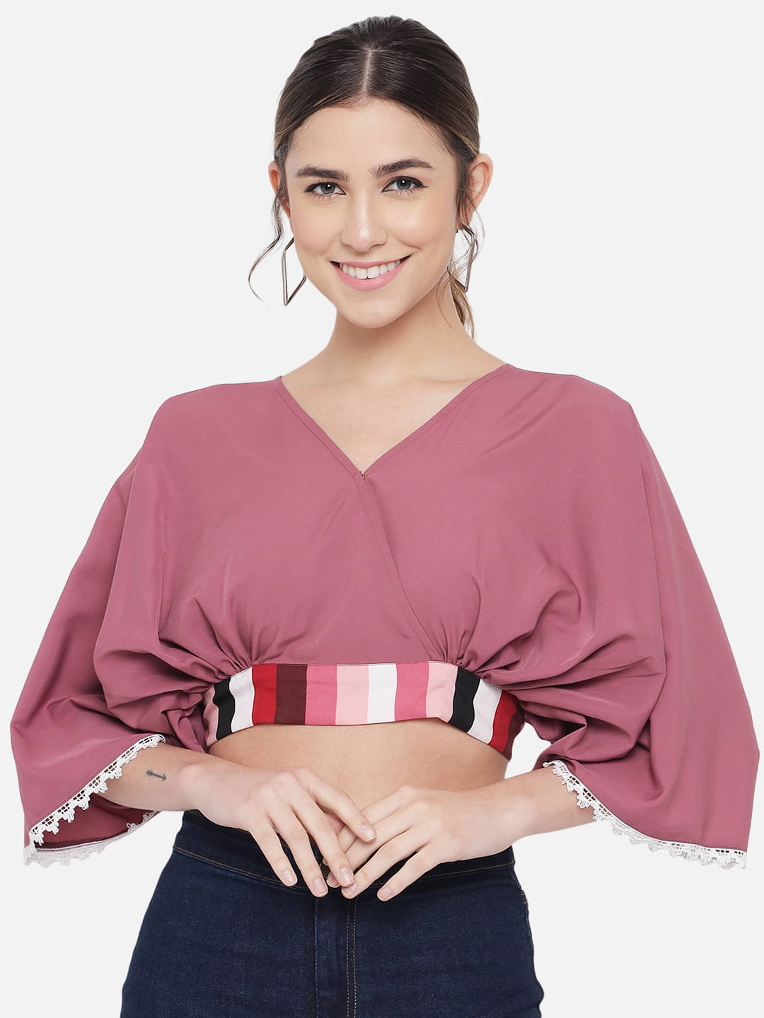     			ALL WAYS YOU Women's Polyester Crop Top ( Pink )