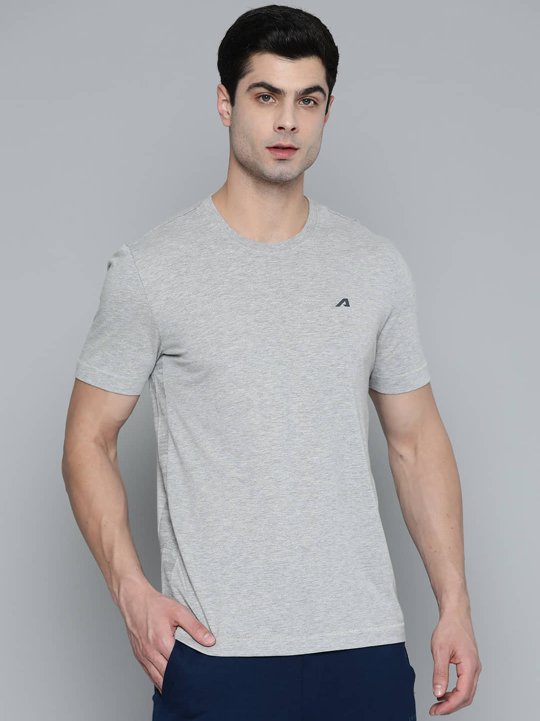 Alcis - Polyester Slim Fit Grey Men's Sports T-Shirt ( Pack of 1 )