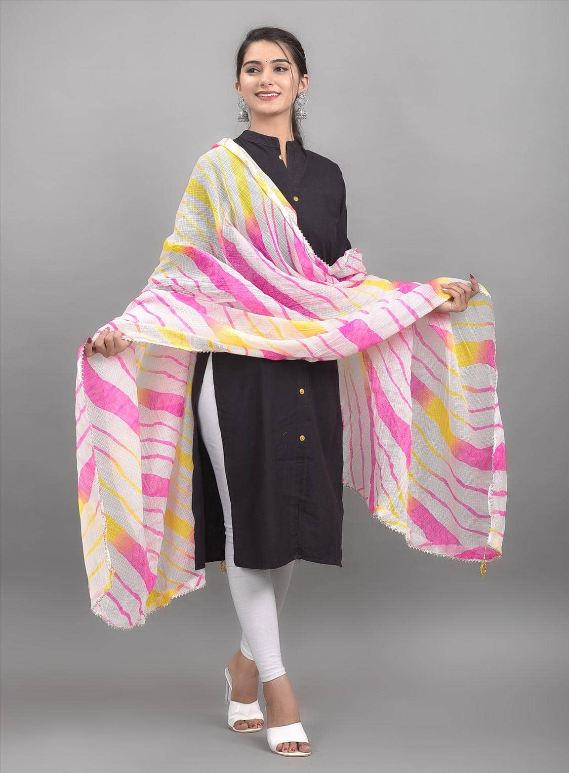 Apratim - Cotton Blend Multicoloured Women's Dupatta - ( Pack of 1 ) - Dupattas & Shawls | Buy online on ZillyBuy