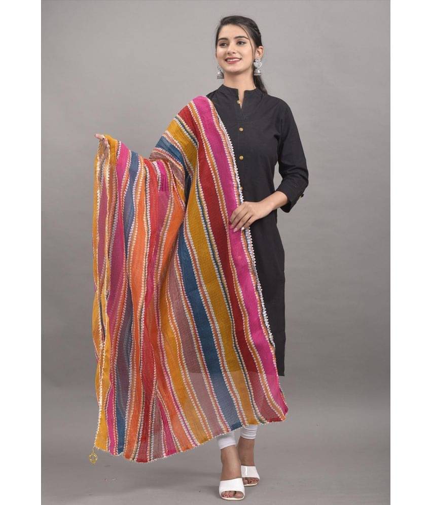 Apratim - Cotton Blend Multicoloured Women's Dupatta - ( Pack of 1 ) Apratim - Cotton Blend Multicoloured Women's Dupatta - ( Pack of 1 )