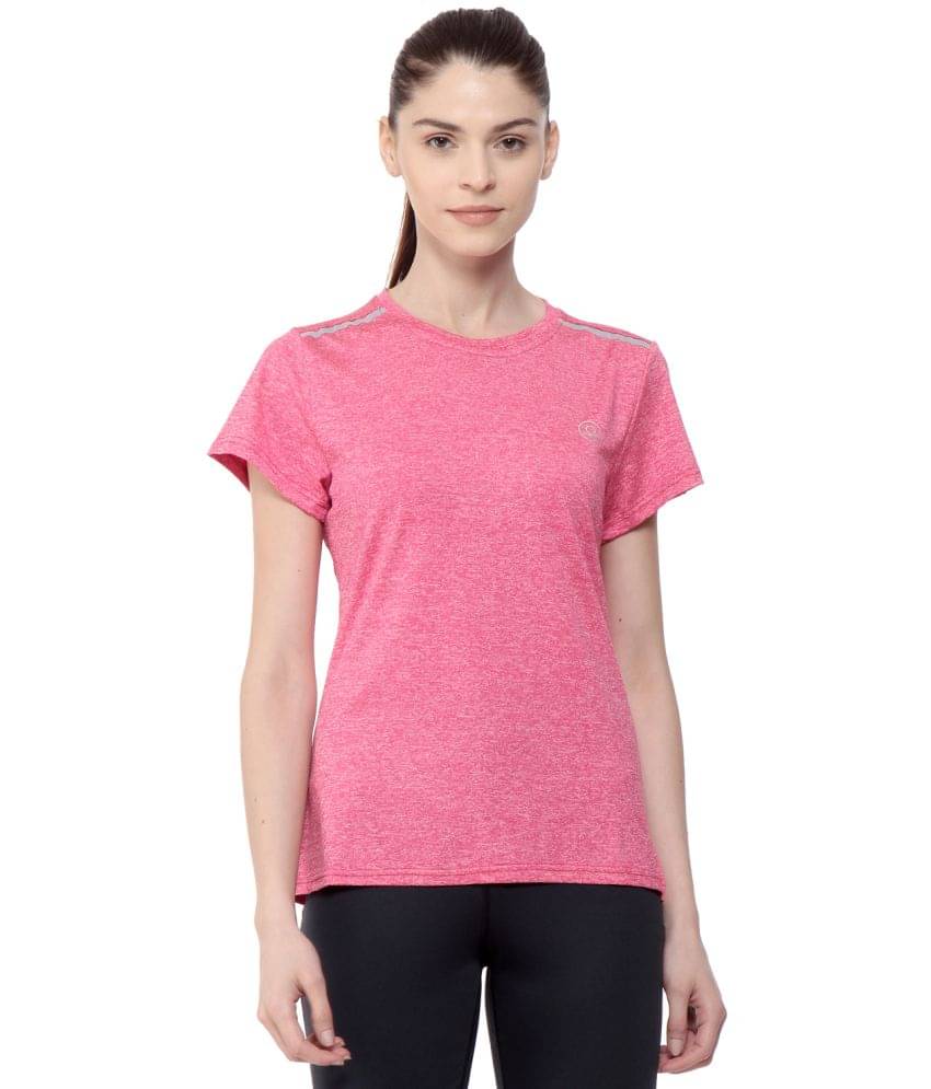     			Chkokko Pink Polyester Tees - Single