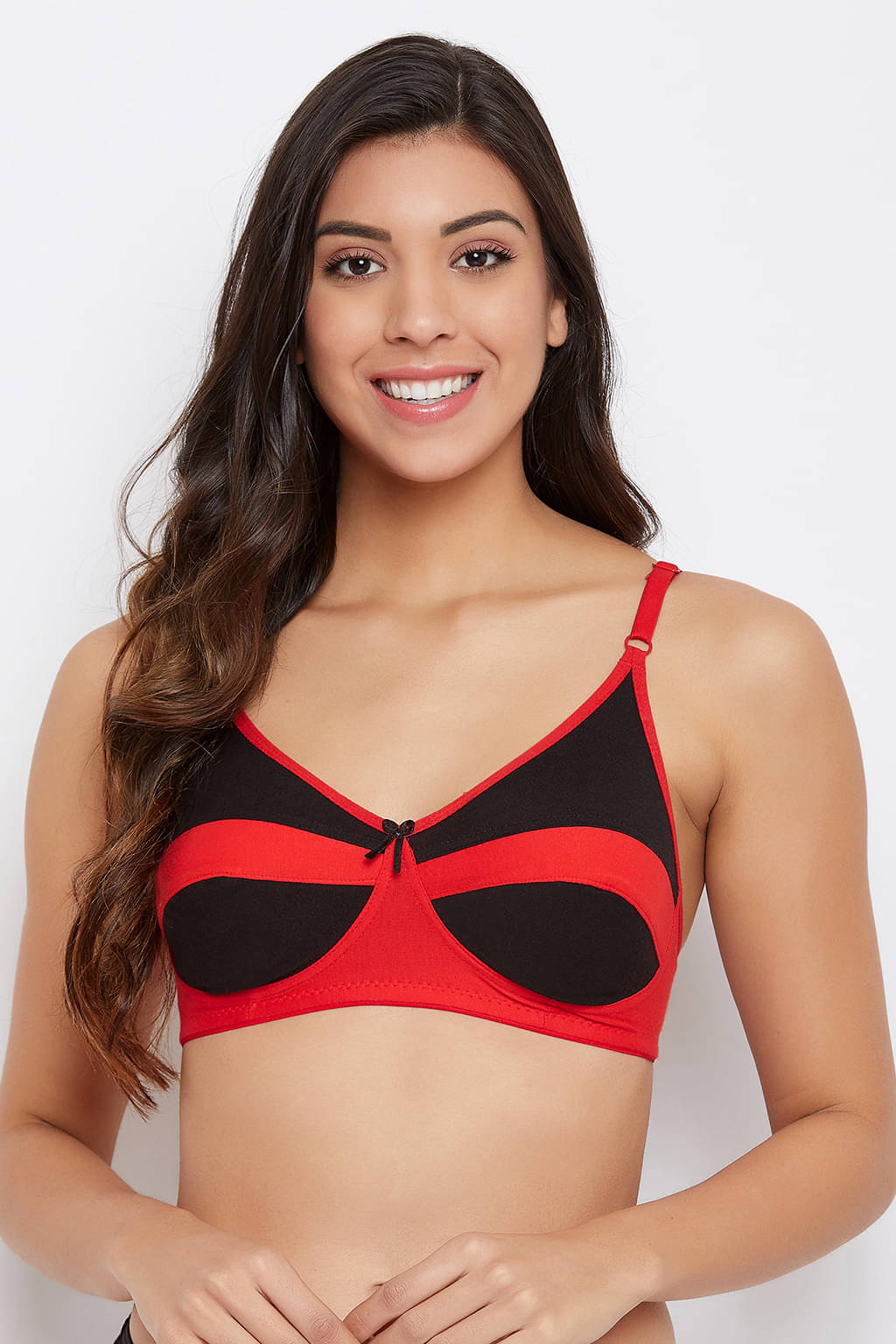 Clovia 100% Cotton Non Padded Women's Everyday Bra ( Red ) Clovia 100% Cotton Non Padded Women's Everyday Bra ( Red )