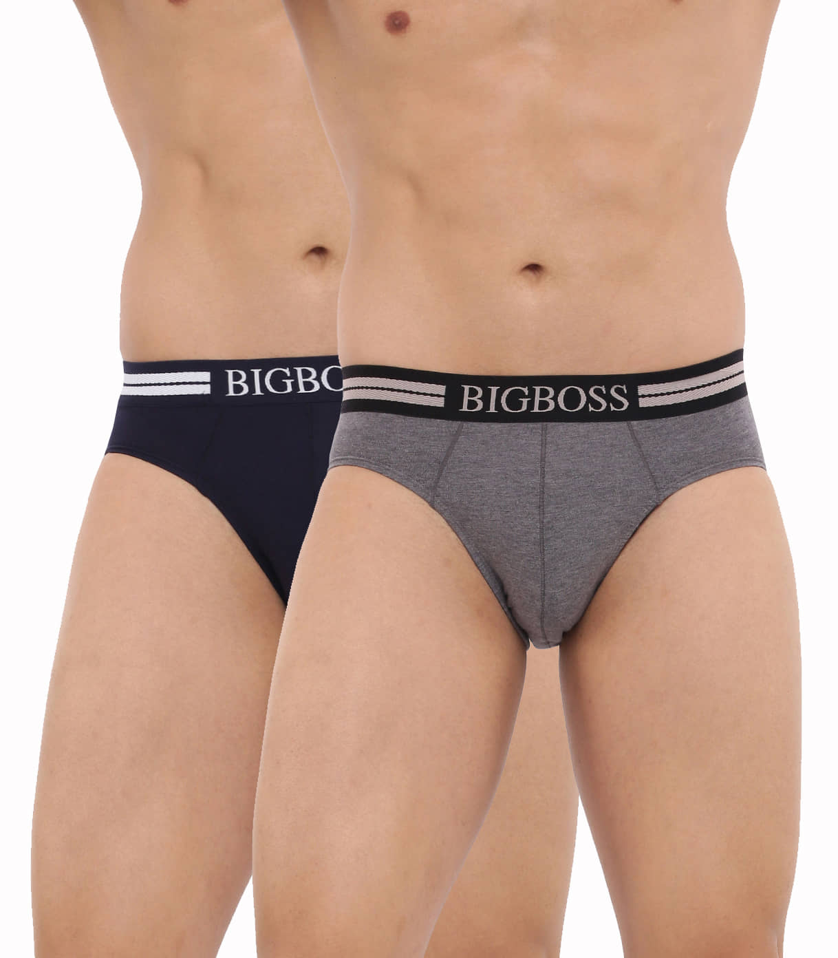 Dollar Bigboss Men's Pack of 2 Shuffle Intellisoft Cotton Modal Solid Brief (Colour May Vary)