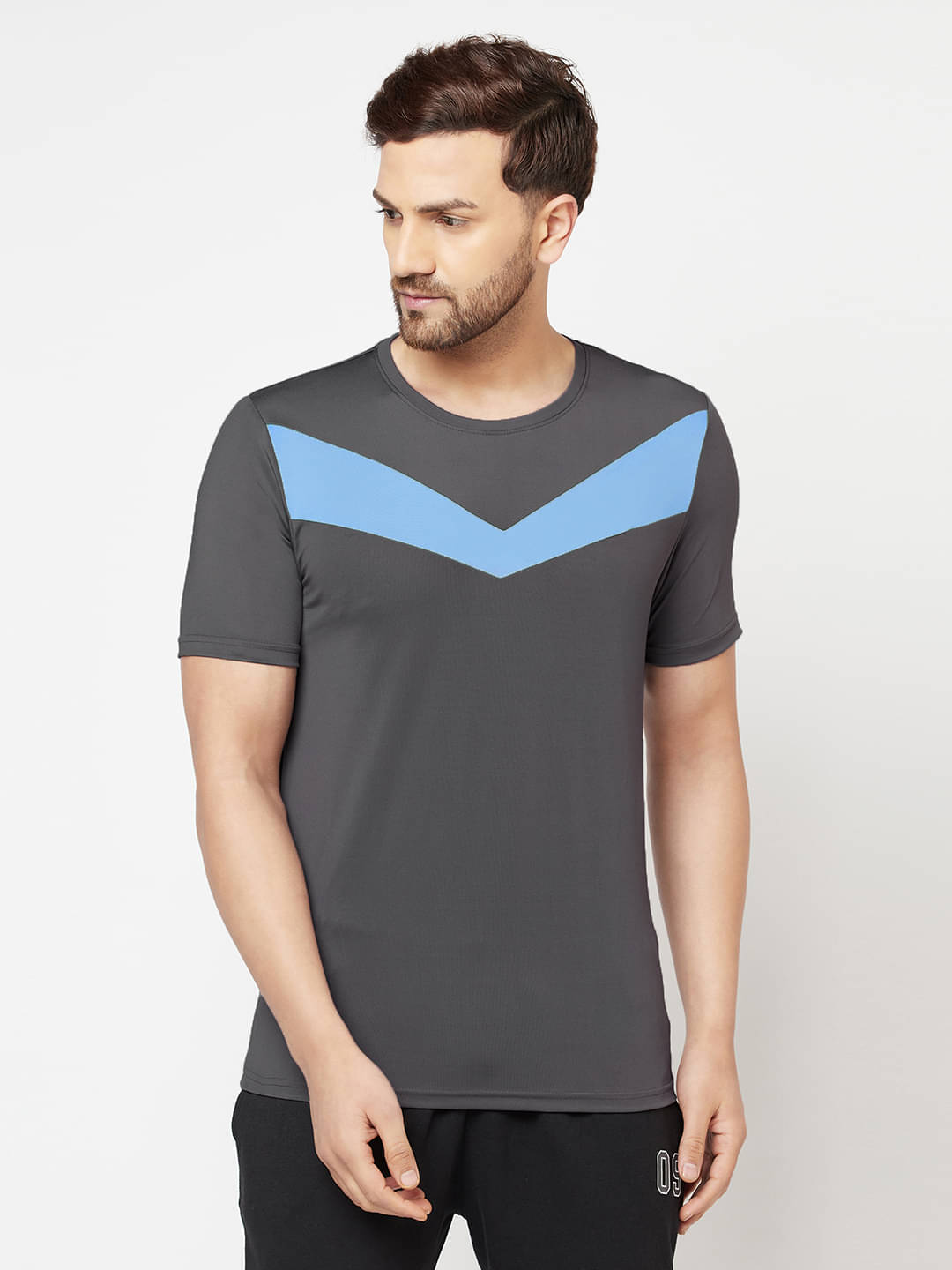     			Glito Pack of 1 Polyester Regular Fit Men's T-Shirt ( Grey )
