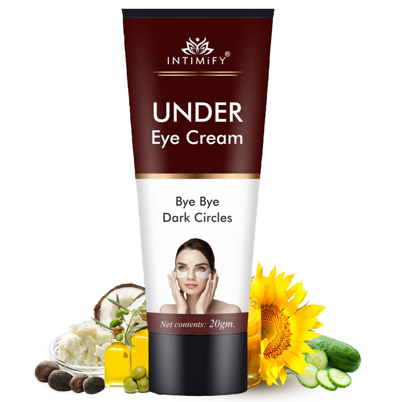 Intimify Under Eye Cream for Under Eye Skin Nourishment, Removinf Dark Circles and Fine Lines Eye Mask 20 g Intimify Under Eye Cream for Under Eye Skin Nourishment, Removinf Dark Circles and Fine Lines Eye Mask 20 g