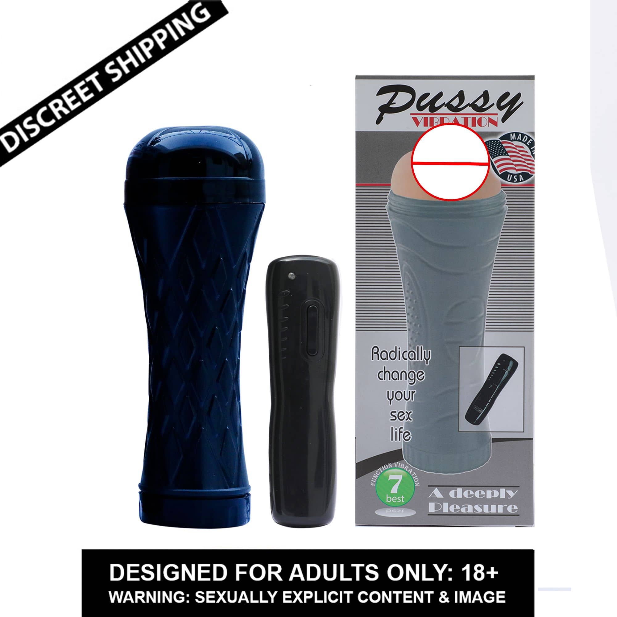KAMAHOUSE Masturbator Pocket Pussy inch Soft & Real Pussy Sex toy For men + Black Egg Vibrator with remote multispeed egg