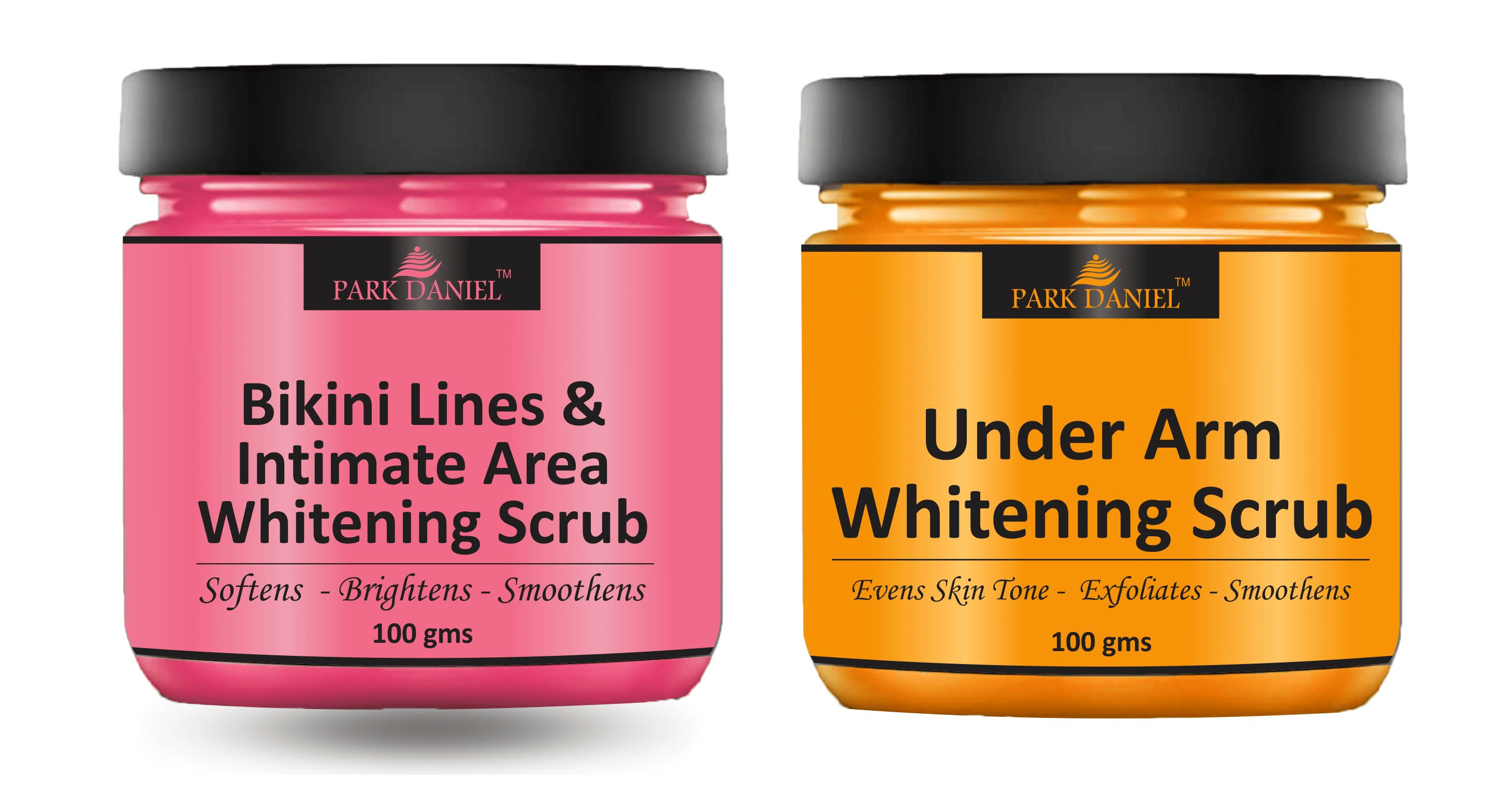 Park Daniel Bikini Intimate and Underarms Body Scrub For Skin Whitening Scrub & Exfoliators 100 gm Pack of 2 Park Daniel Bikini Intimate and Underarms Body Scrub For Skin Whitening Scrub & Exfoliators 100 gm Pack of 2