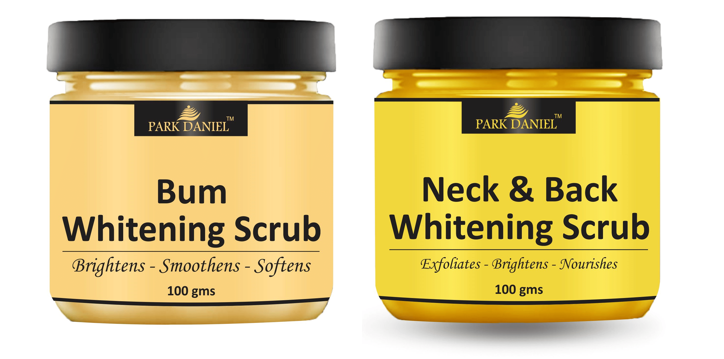 Park Daniel Bum and Neck Back Cleansing Body Scrub For Skin Whitening Scrub & Exfoliators 100 gm Pack of 2 Park Daniel Bum and Neck Back Cleansing Body Scrub For Skin Whitening Scrub & Exfoliators 100 gm Pack of 2
