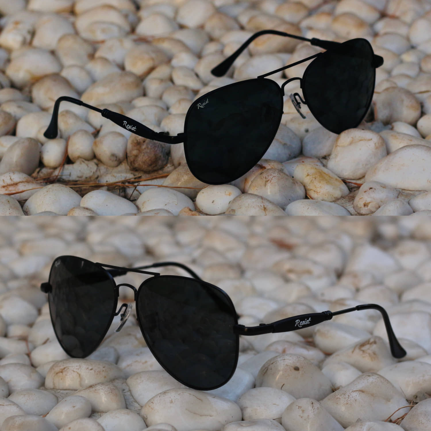 RESIST EYEWEAR Gold Pilot Sunglasses ( Pack of 1 ) - Sunglasses | Buy online on ZillyBuy