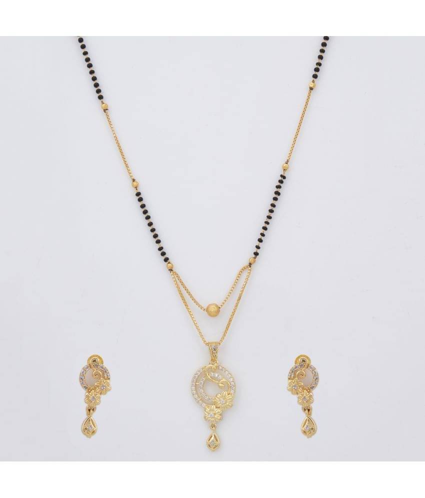 Sukkhi - Gold Mangalsutra Set ( Pack of 3 ) Sukkhi - Gold Mangalsutra Set ( Pack of 3 )
