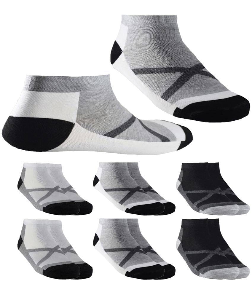 hicode - Blended Multicolor Men's Ankle Length Socks ( Pack of 6 ) hicode - Blended Multicolor Men's Ankle Length Socks ( Pack of 6 )