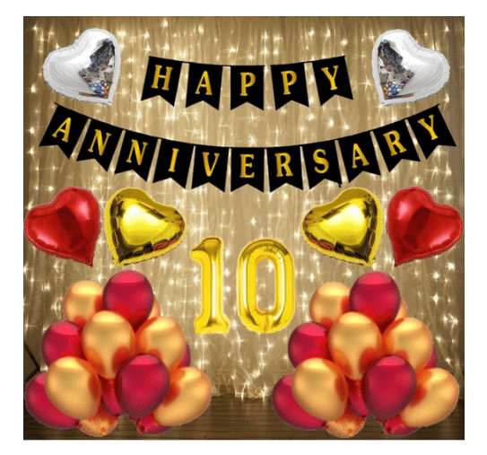     			Blooms Mall  30Heart Balloon + 5 Heart Foil (Red)