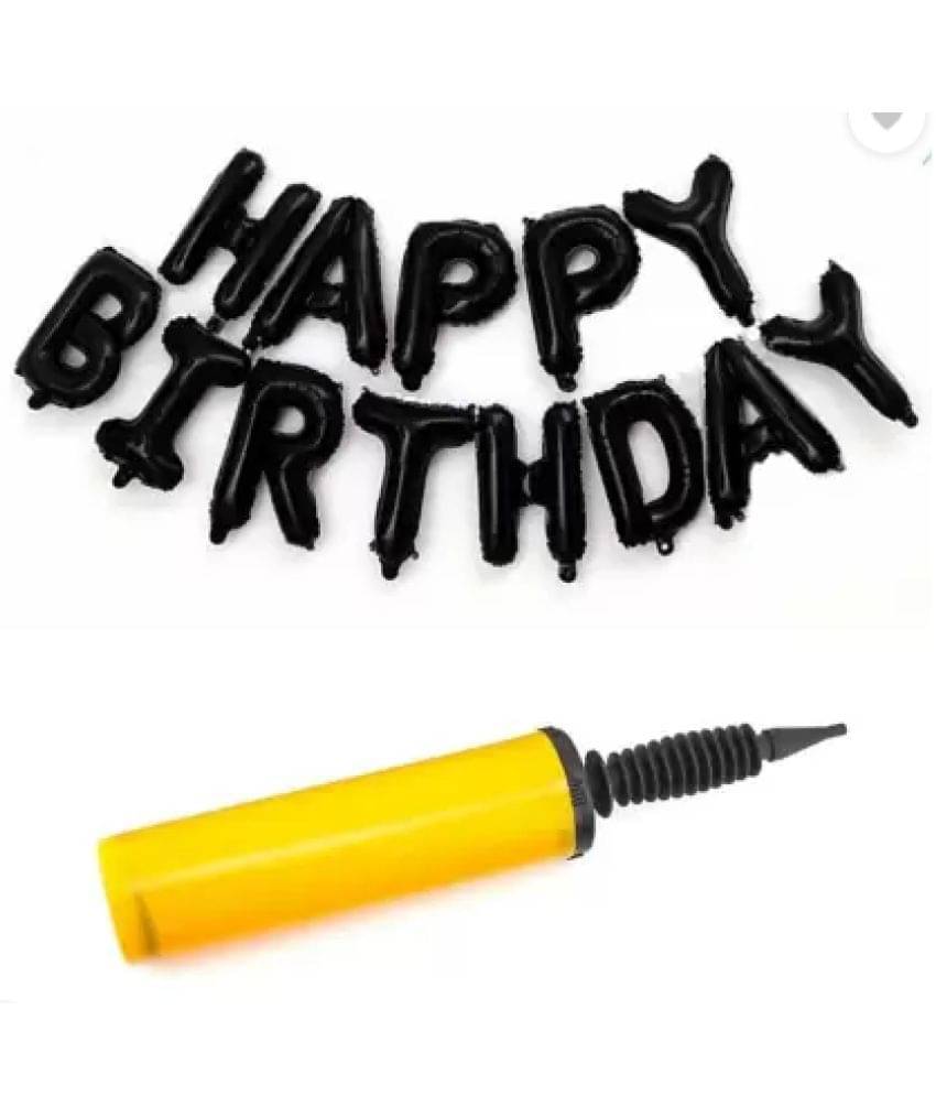 Blooms Mall HBD Black Foil + Mettallic Balloon Pump Blooms Mall HBD Black Foil + Mettallic Balloon Pump