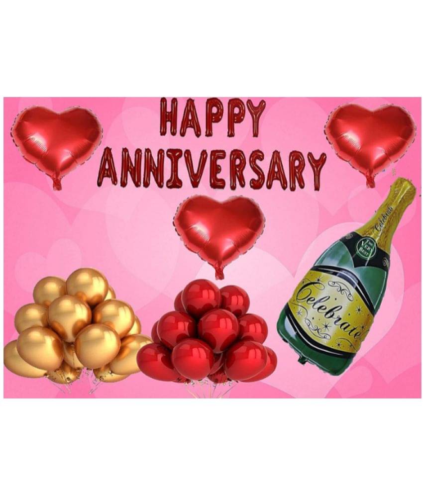 Blooms Mall  Red theme   Happy Anniversary Combo Kit     			Blooms Mall  Red theme   Happy Anniversary Combo Kit