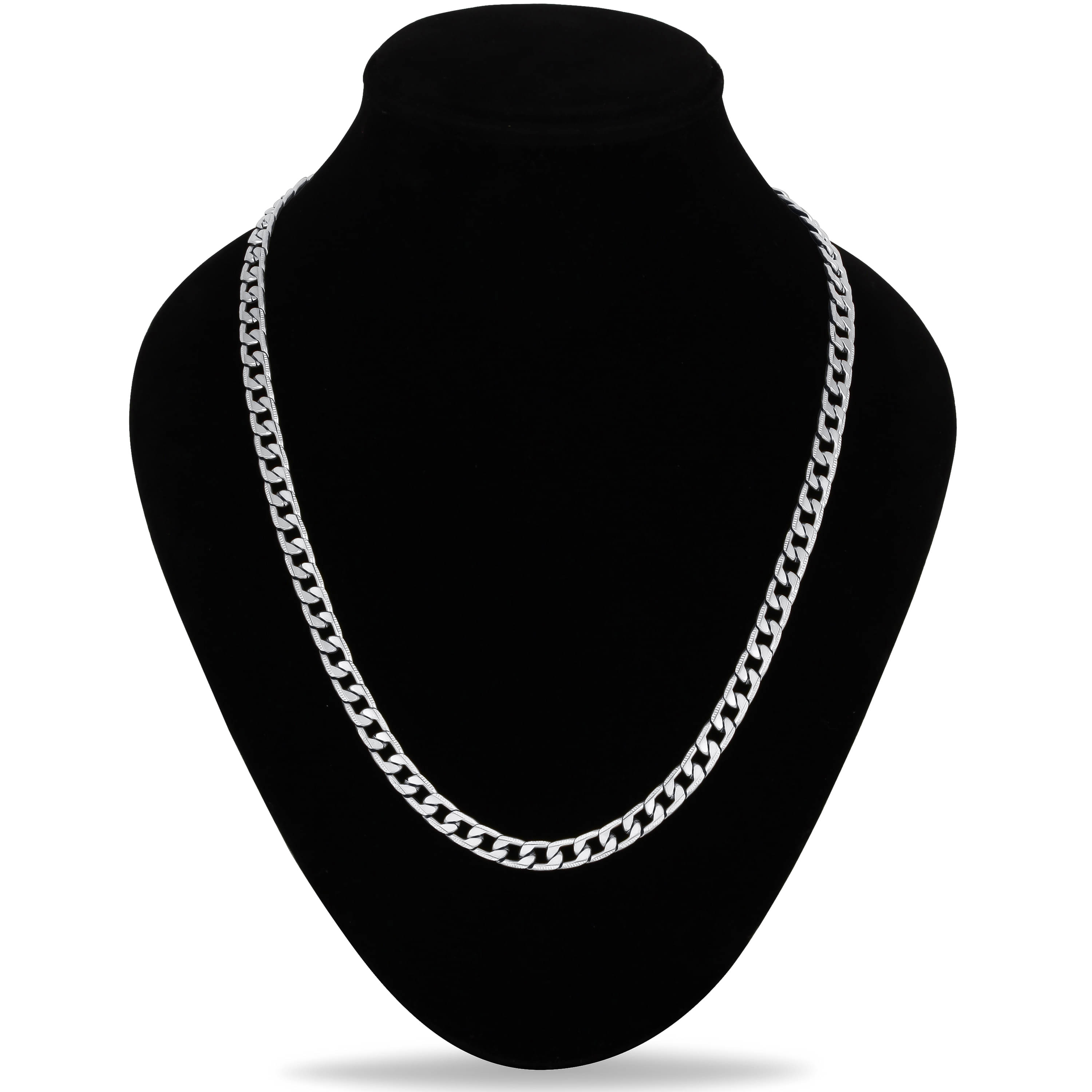    			FASHION FRILL - Silver Plated Chain ( Pack of 1 )