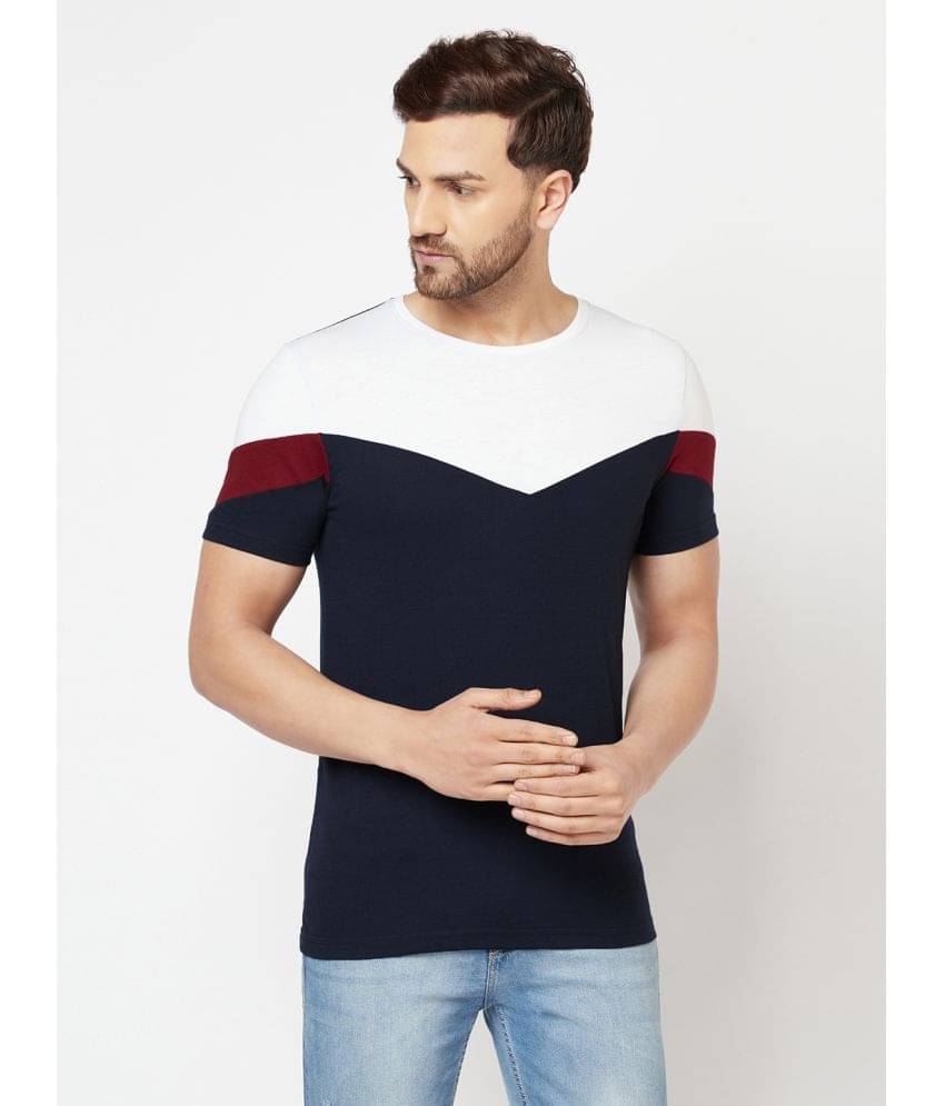 Glito Pack of 1 Cotton Blend Regular Fit Men's T-Shirt ( Multicolor ) Glito Pack of 1 Cotton Blend Regular Fit Men's T-Shirt ( Multicolor )