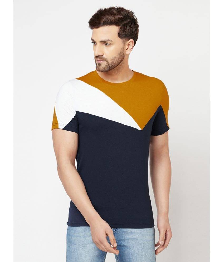     			Glito Pack of 1 Cotton Blend Regular Fit Men's T-Shirt ( Multicolor )