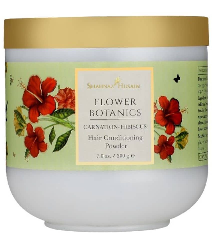 Shahnaz Husain Flower Botanics Carnation Hibiscus Hair Conditioning Powder(200g)