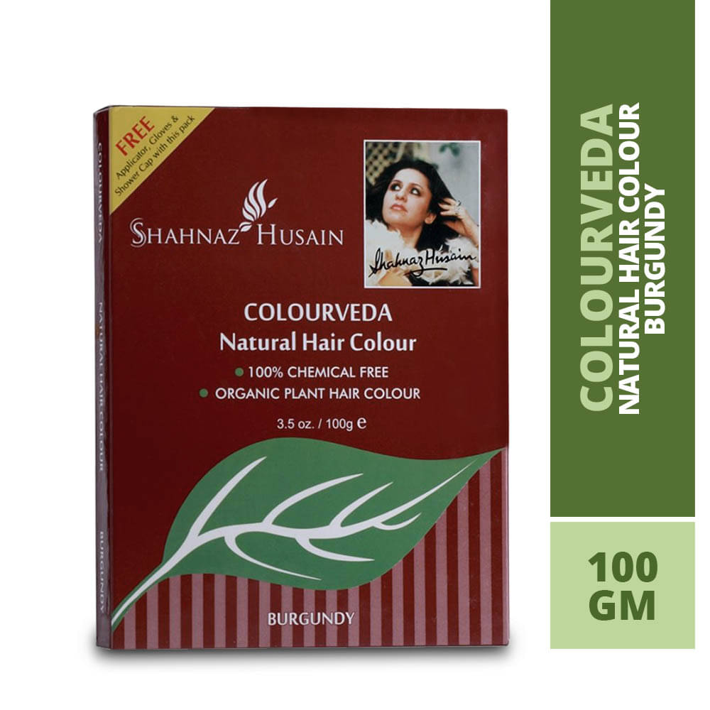Shahnaz Husain Colourveda Natural Hair Colour 100g(BURGUNDY) Shahnaz Husain Colourveda Natural Hair Colour 100g(BURGUNDY)