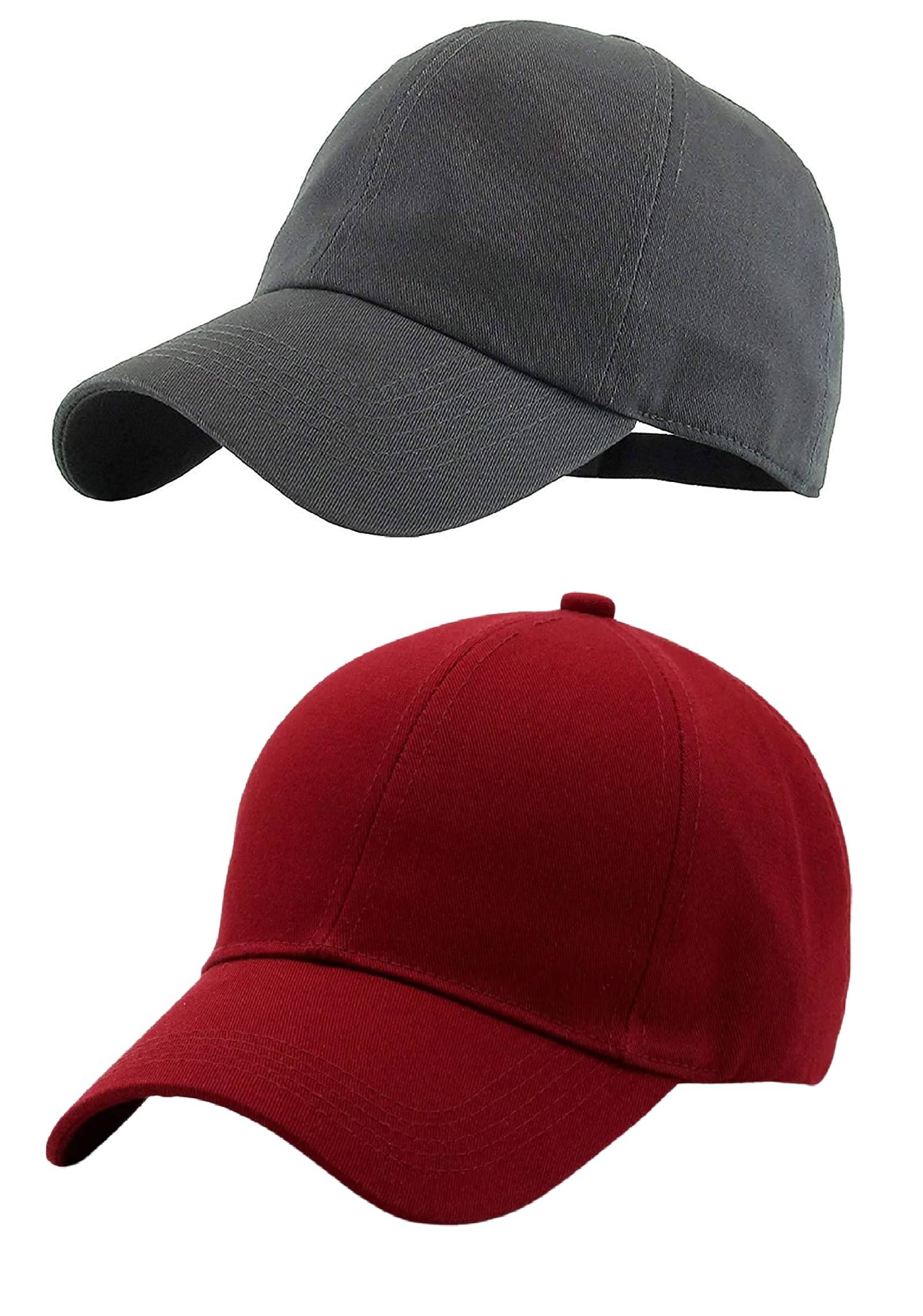     			Zacharias - 100% Cotton Gray Men's Cap ( Pack of 2 )