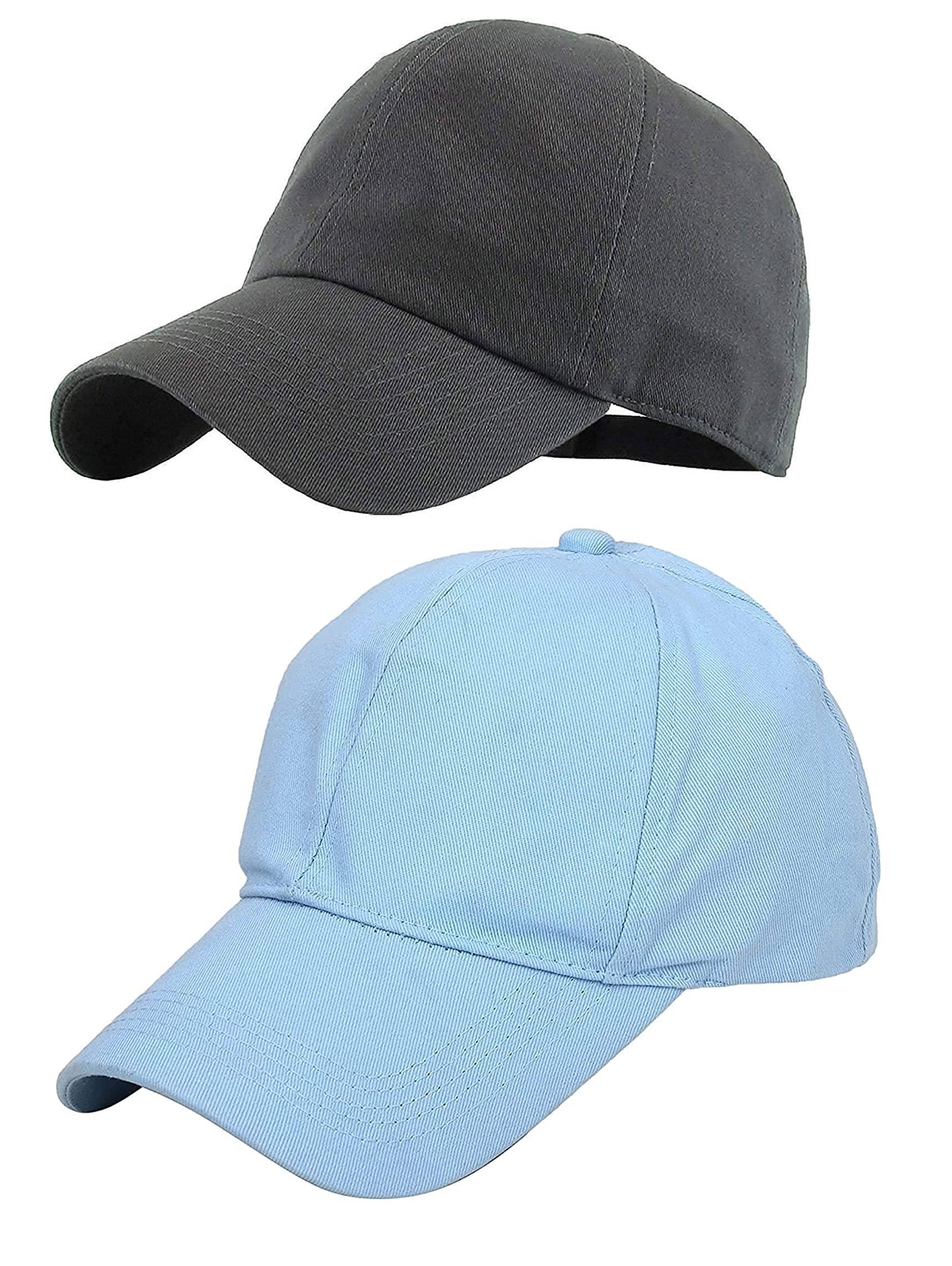 Zacharias - 100% Cotton Gray Men's Cap ( Pack of 2 )