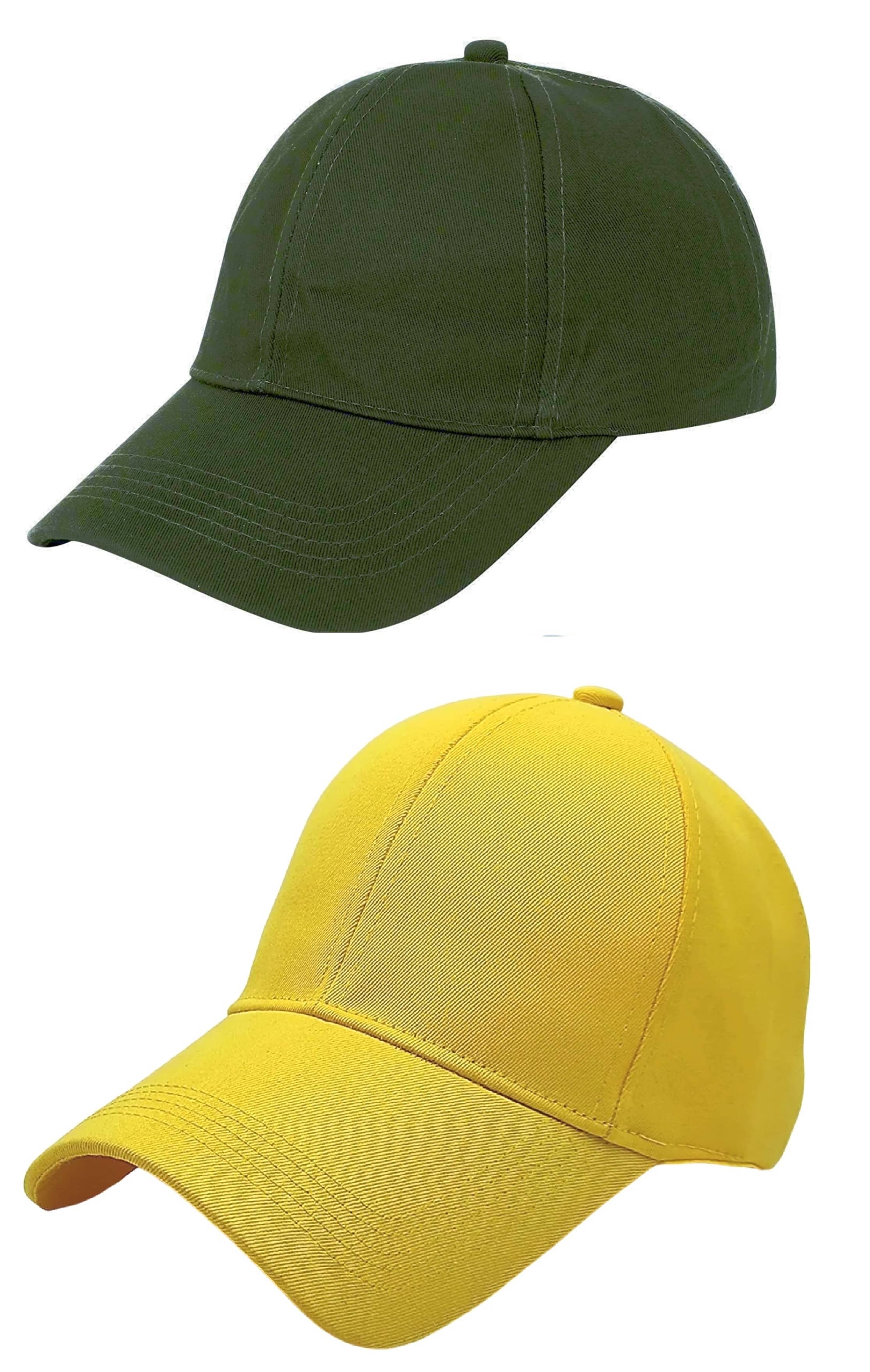 Zacharias - 100% Cotton Green Men's Cap ( Pack of 3 )