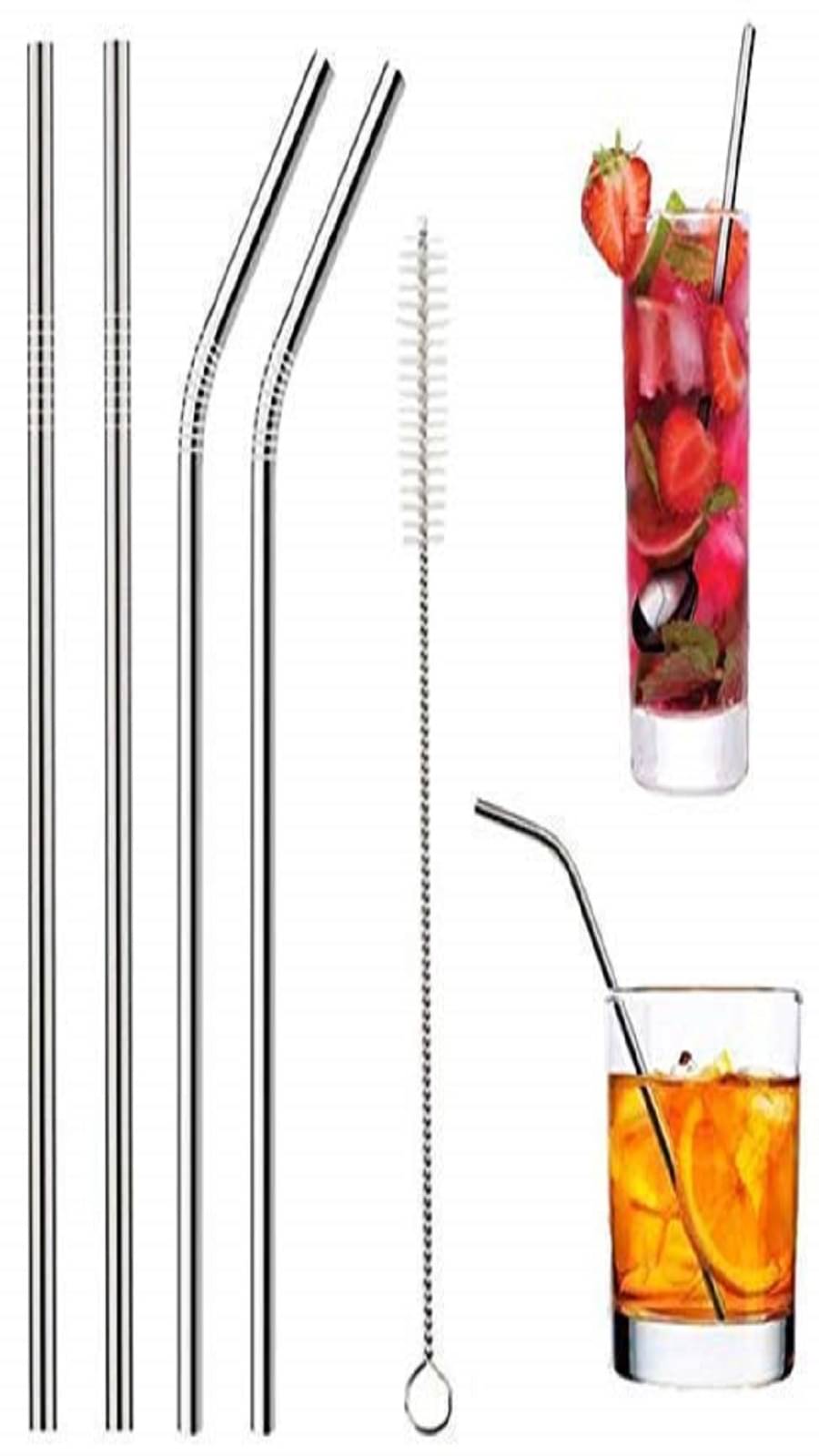     			smart packaging Stainless Steel Silver Straws