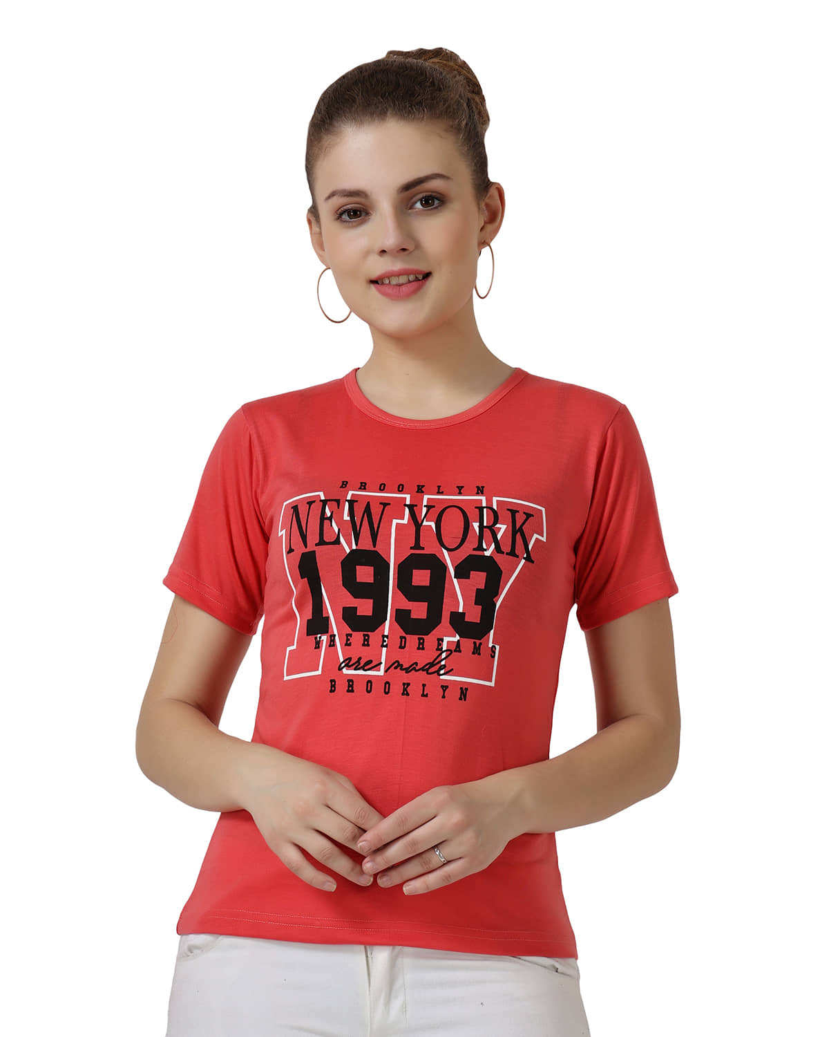 Affair - Orange Cotton Blend Regular Women's T-Shirt ( Pack of 1 )