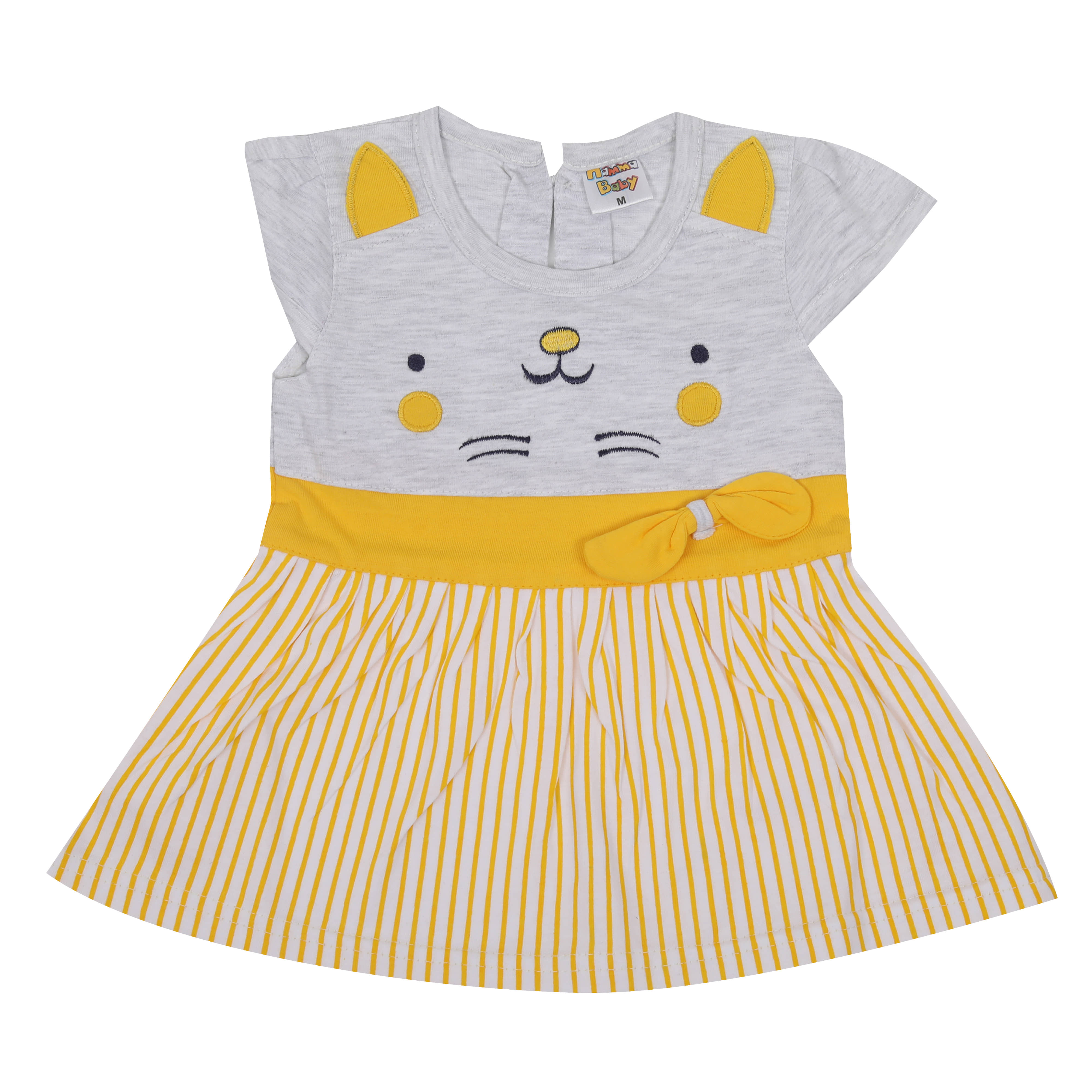 NammaBaby Pack of 1 Baby Girls Cotton Blend Frock ( Yellow )