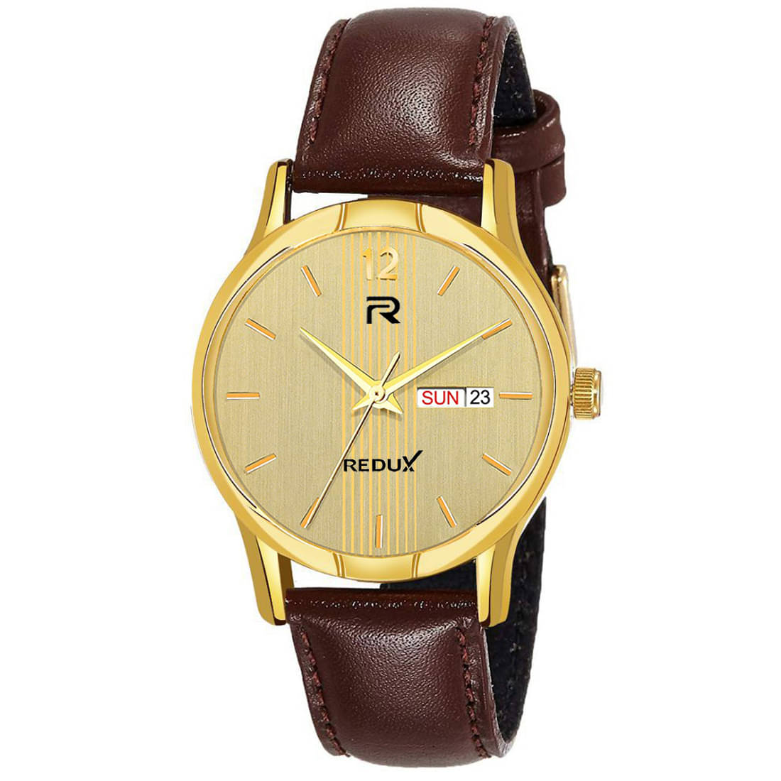     			Redux - Brown Leather Analog Men's Watch