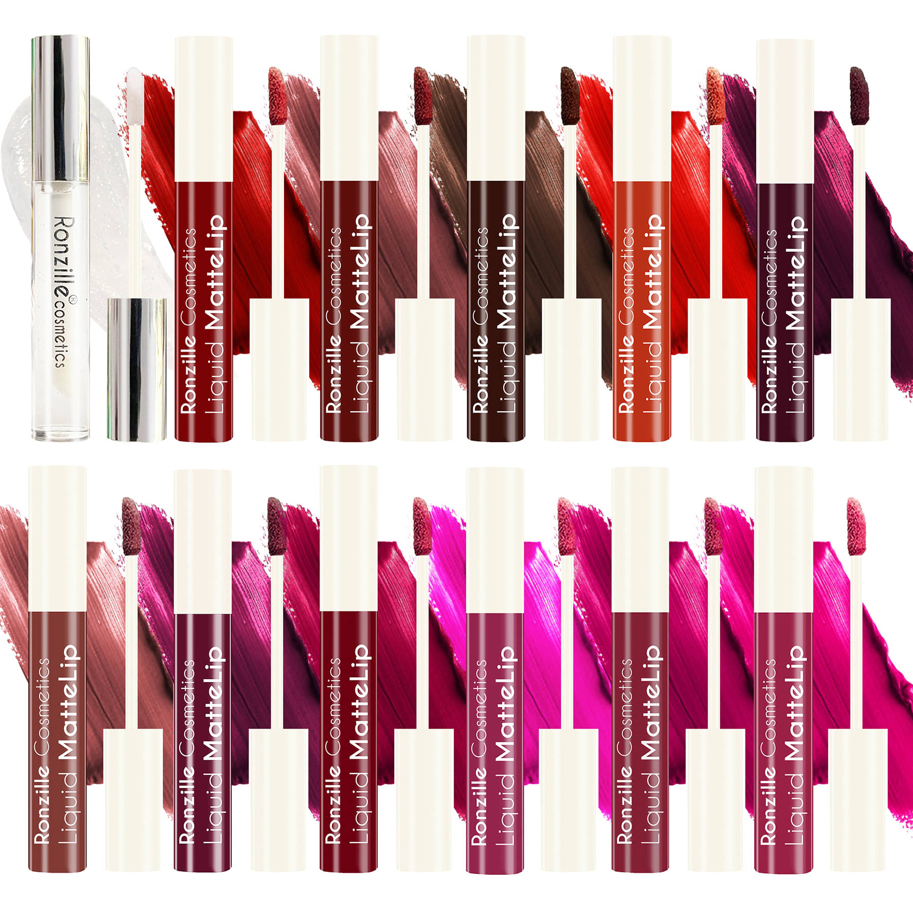     			Ronzille - Matte Multi Lipstick 72